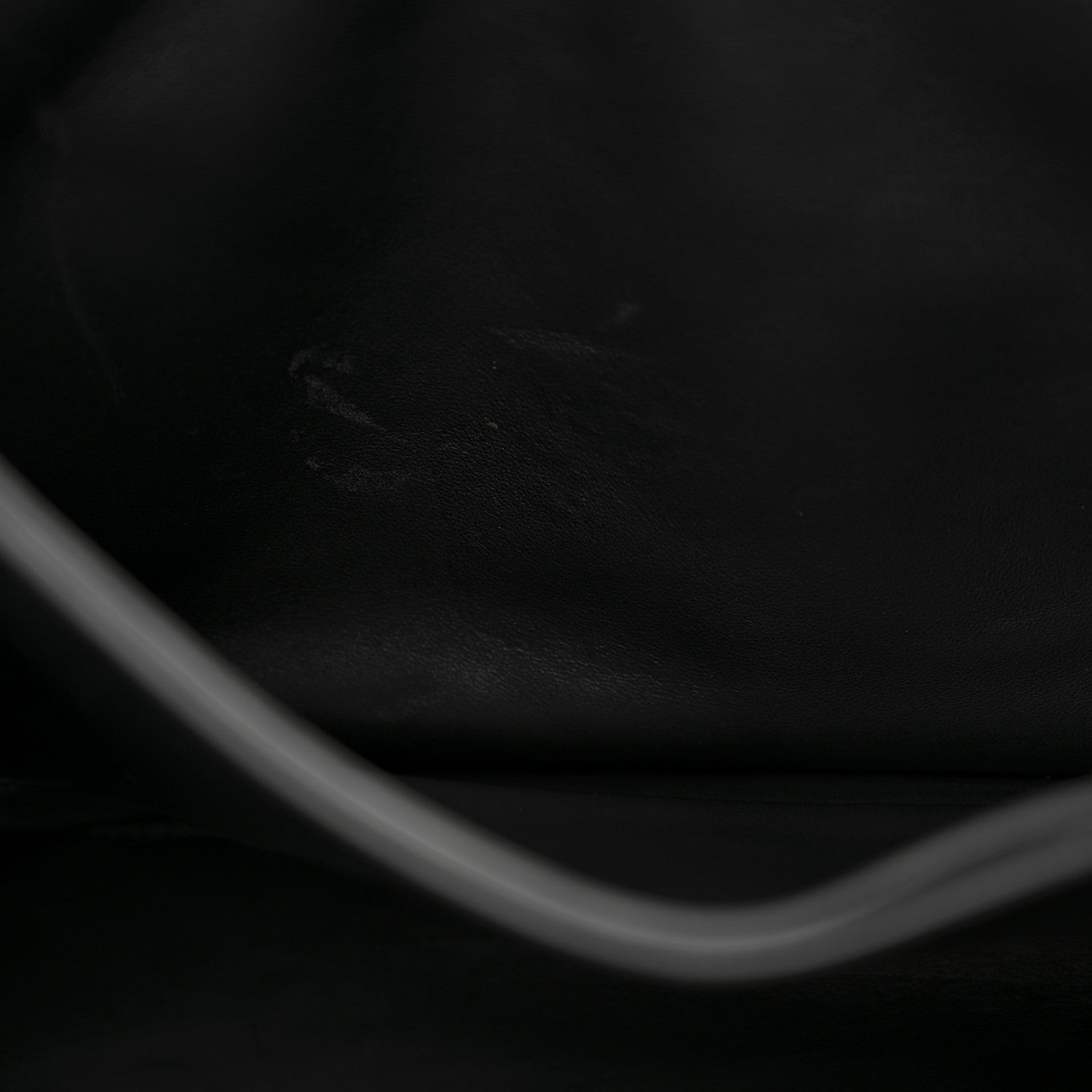 Crushed Calfskin Quilted Matte Black Hardware Large Crush Chain Bag Black