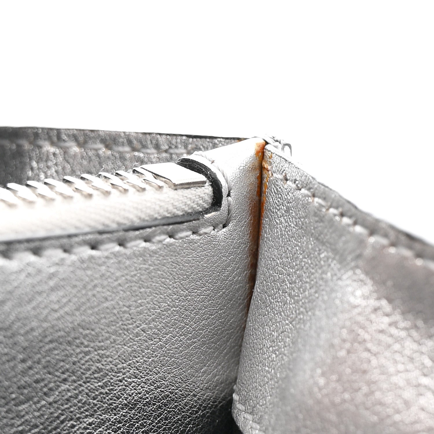 Metallic Calfskin Small Rockstud No Limit Shoulder Bag Silver