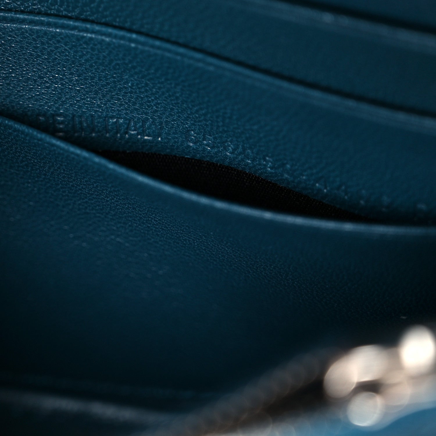 Shiny Calfskin Crocodile Embossed Hourglass Chain Bag Forest Green