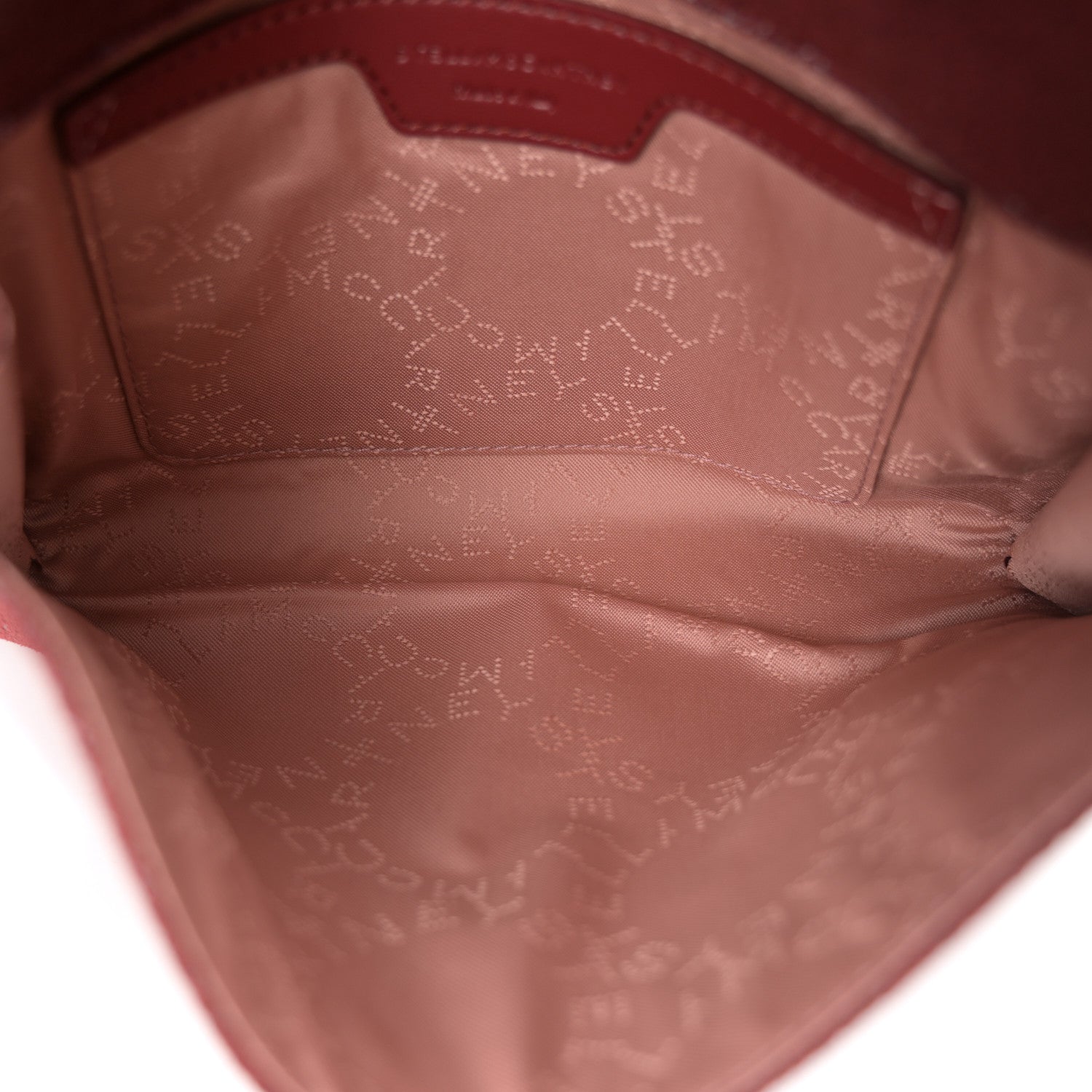 Shaggy Deer Mini Falabella Crossbody Bag Burgundy