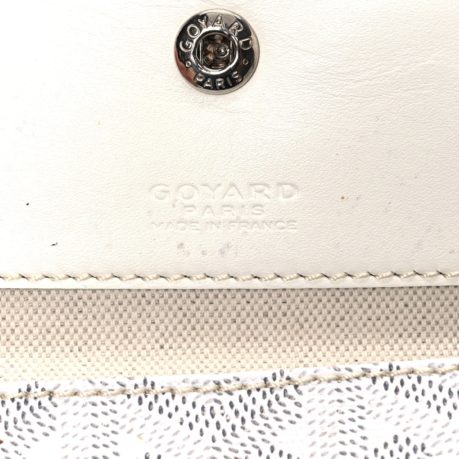 Goyardine Saint Louis PM White