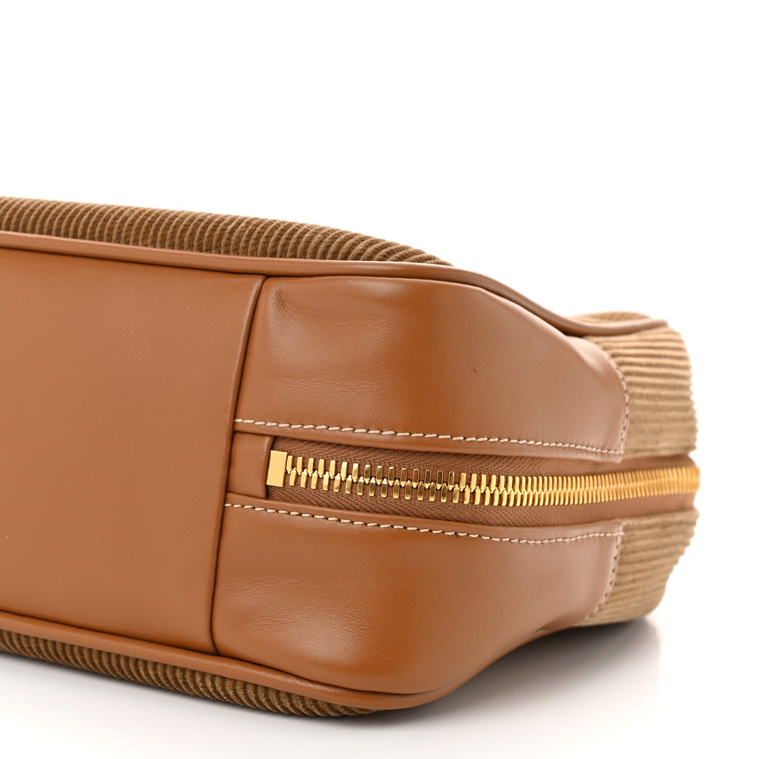 Corduroy Large Beau Top Handle Bag Cinnamon