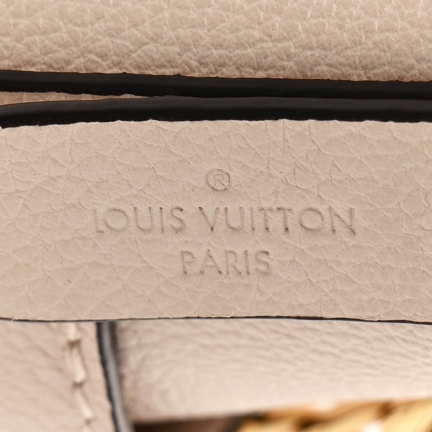 Grained Calfskin Lock and Walk Bucket Quartz