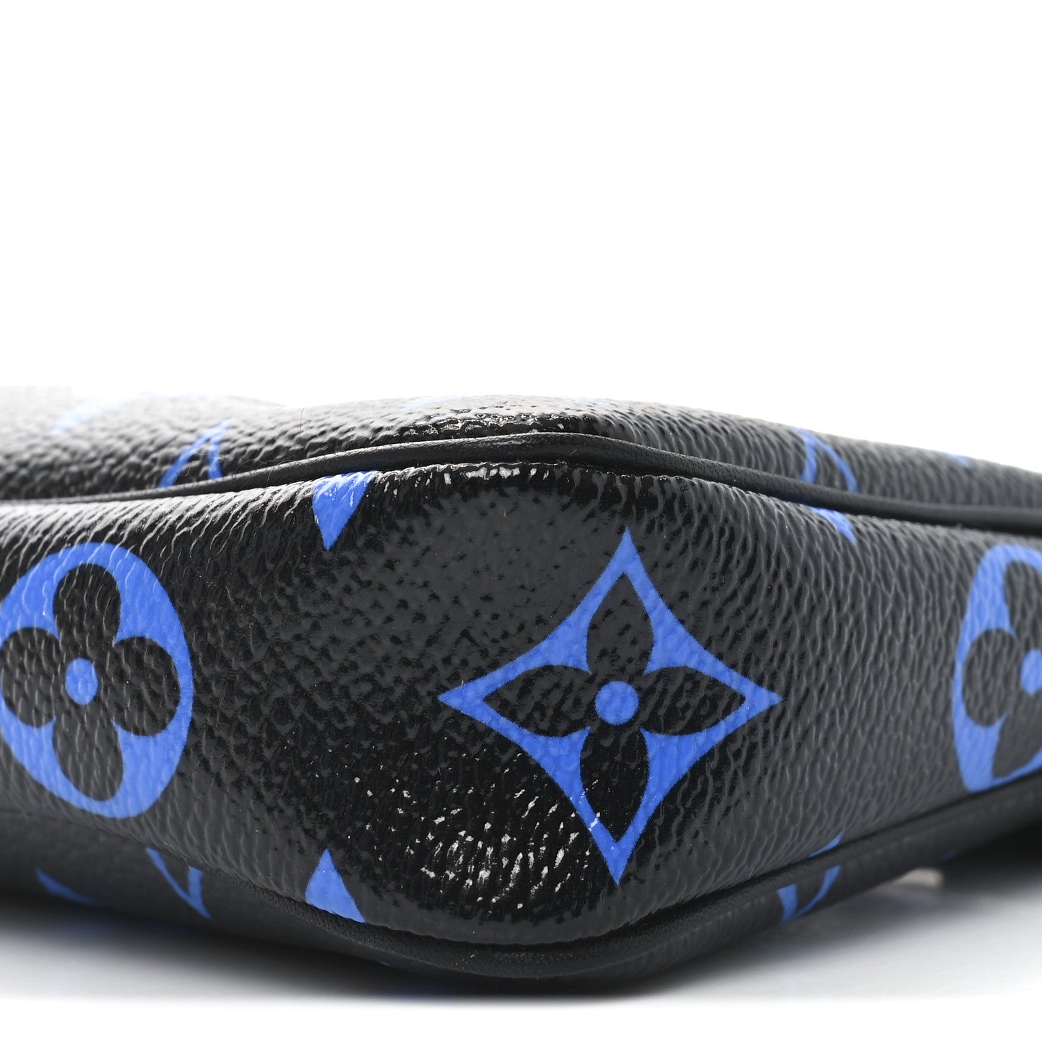 Colored Monogram Mini Pochette Accessories Blue Black