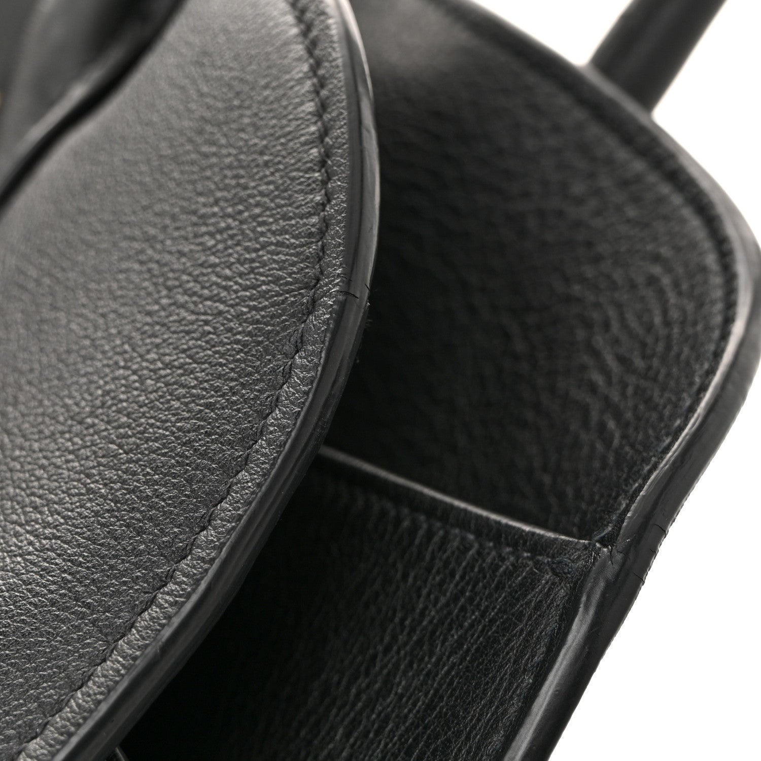 Soft Grain Calfskin Large Tote Bag Black