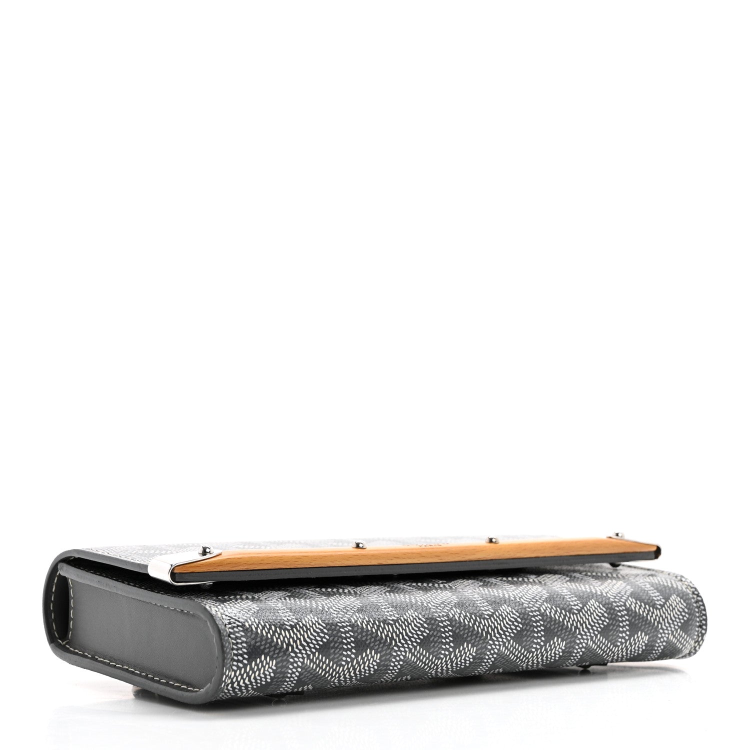 Goyardine Monte Carlo Bois Clutch Grey