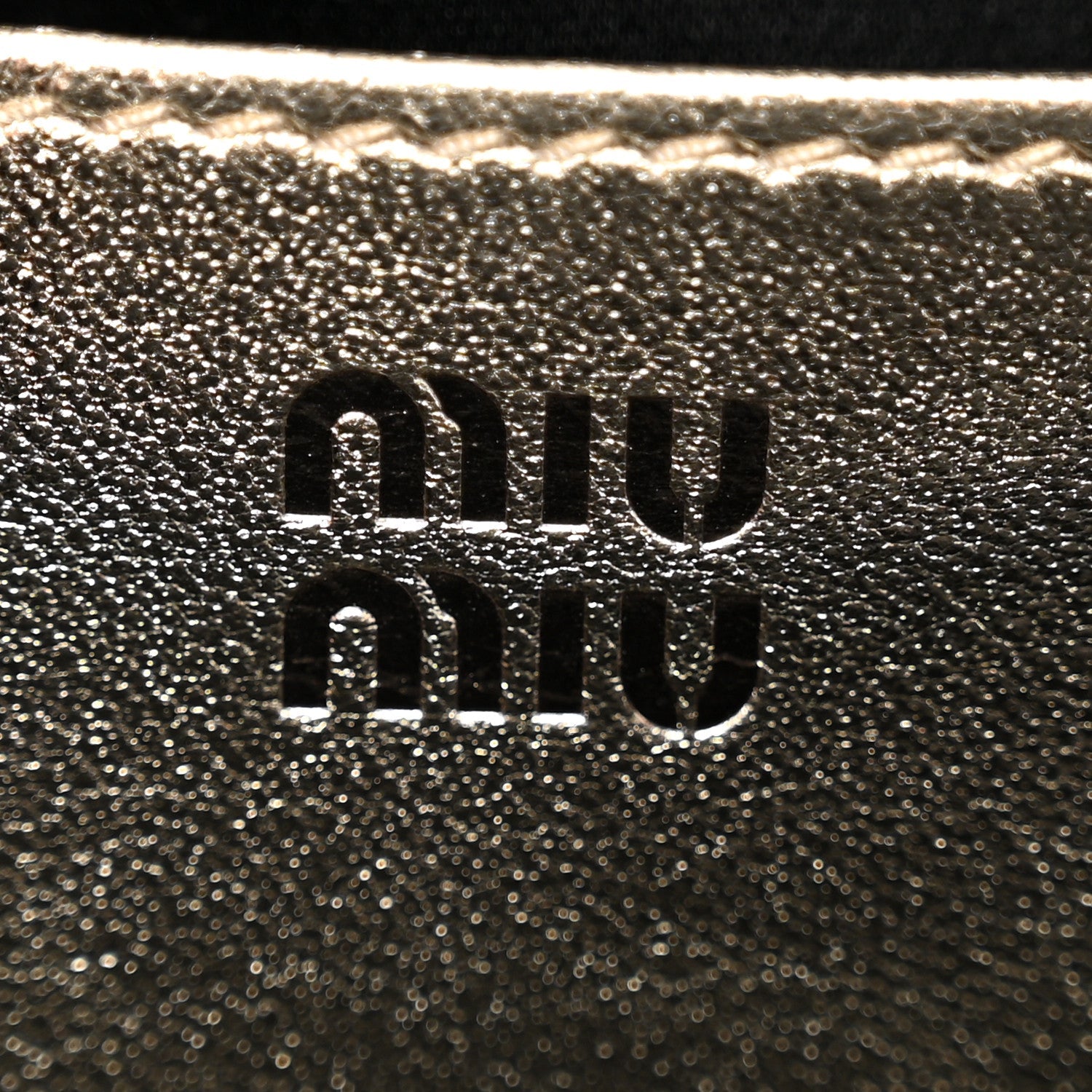 Metallic Nappa Matelasse Mini Arcadie Top Handle Bag Pirite