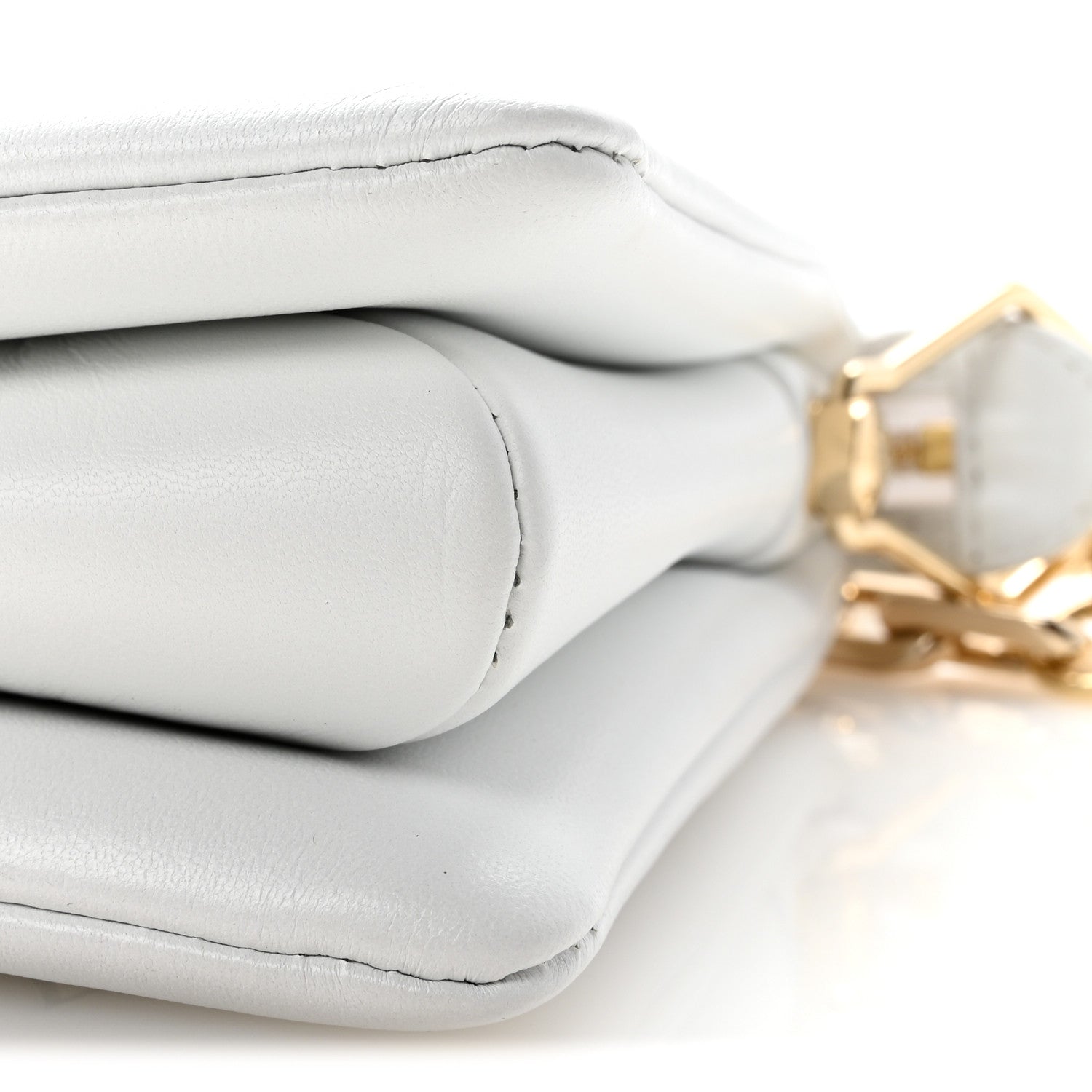 Lambskin Embossed Monogram LV Garden Coussin PM Cream