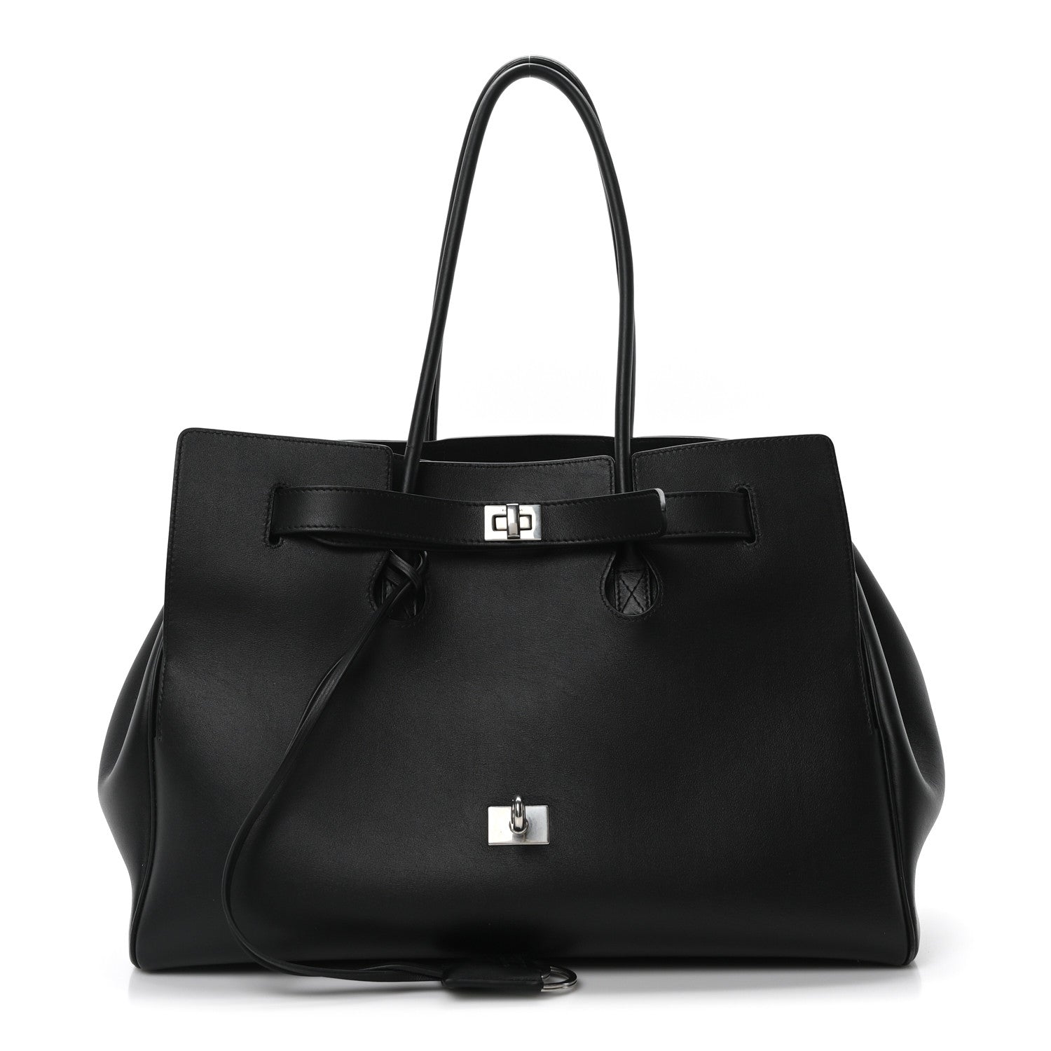 Smooth Calfskin Medium Bel Air Carry All Bag Black