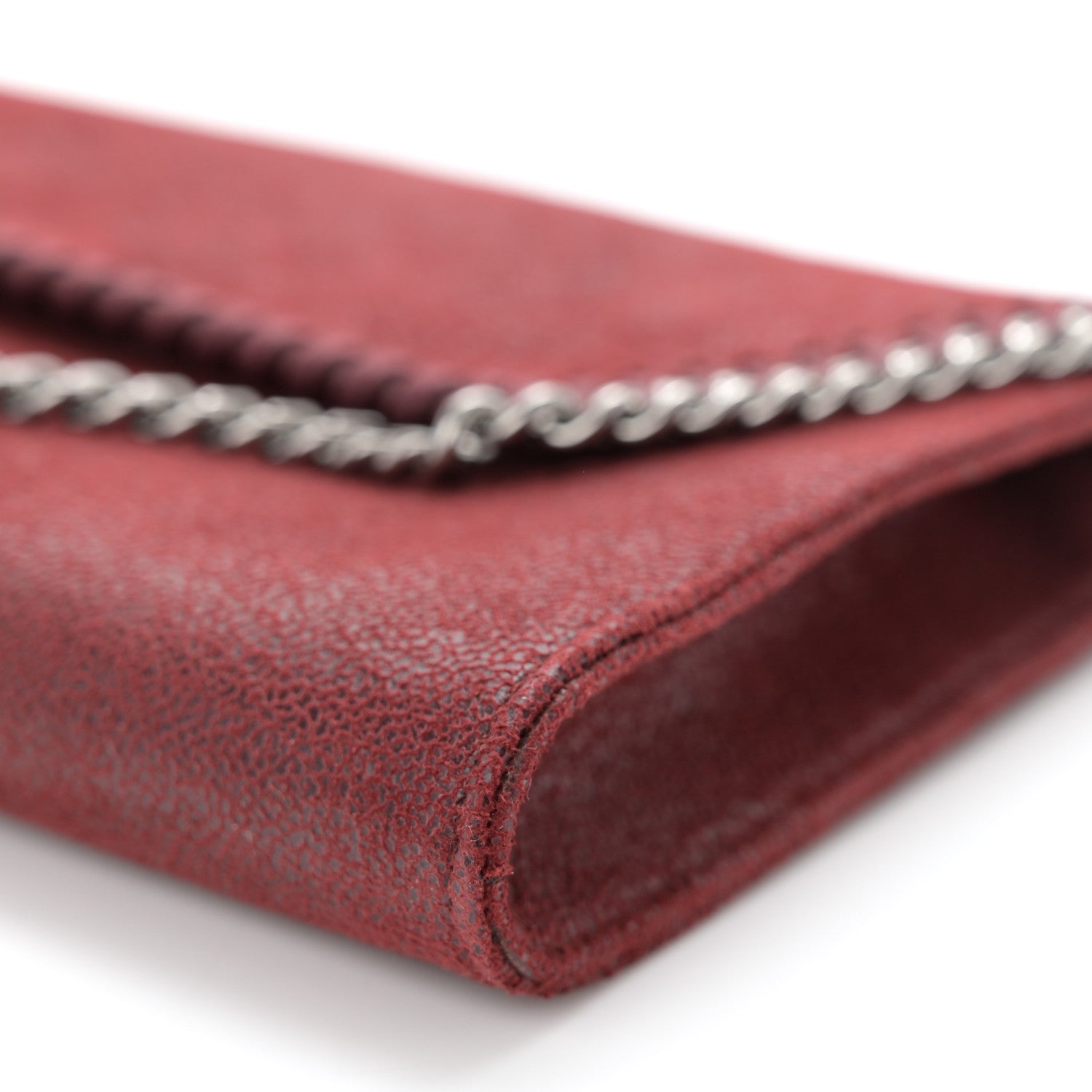 Shaggy Deer Mini Falabella Crossbody Bag Burgundy