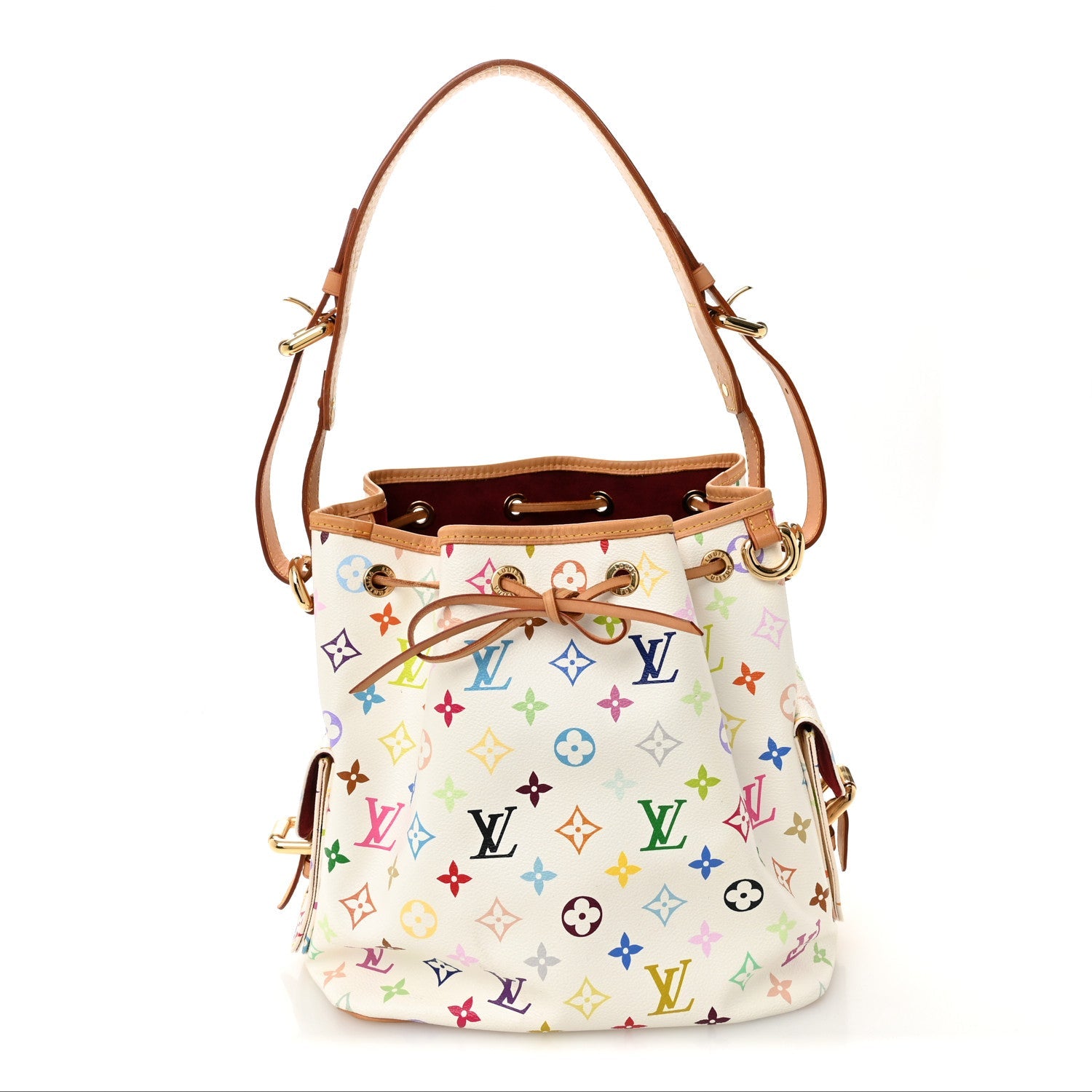 Monogram Multicolor Petit Noe White