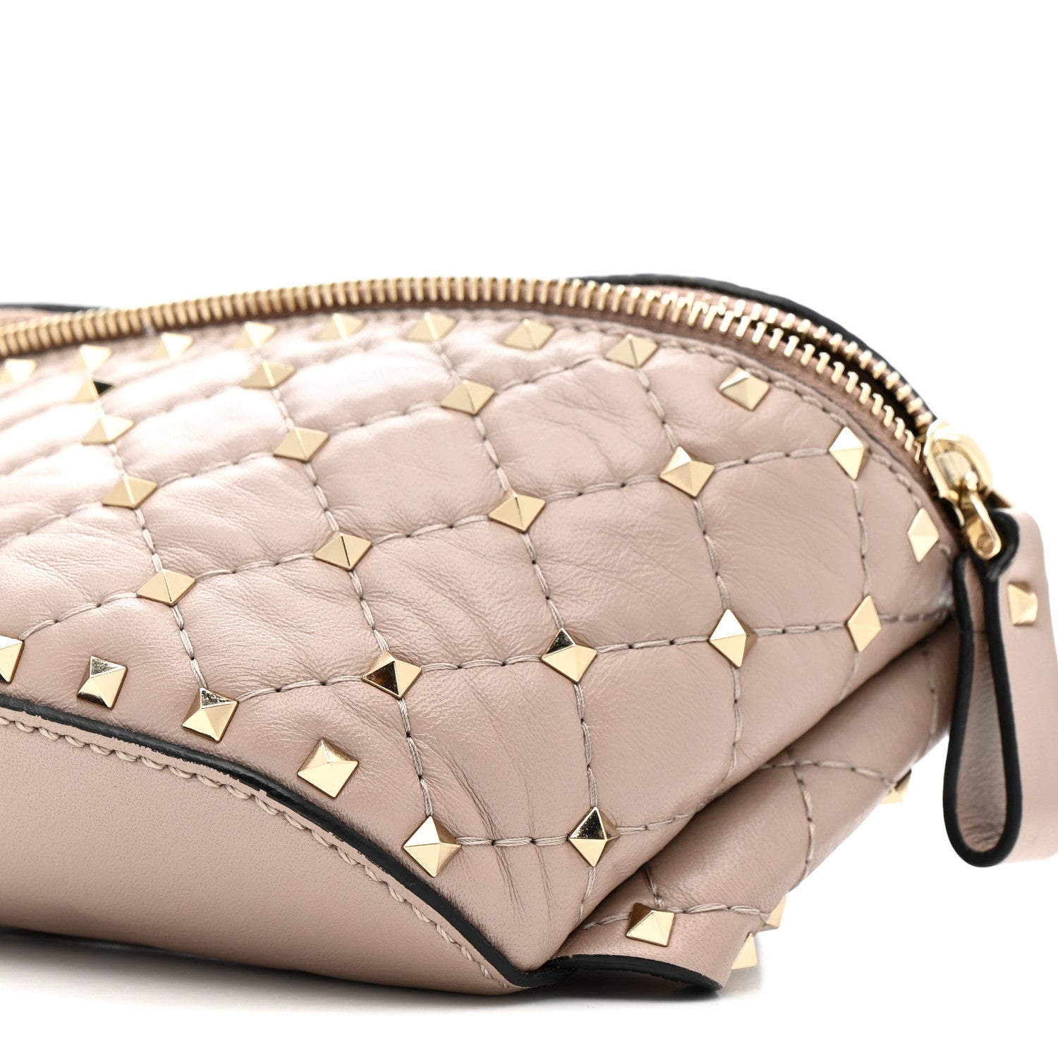 Nappa Rockstud Spike Belt Bag Poudre