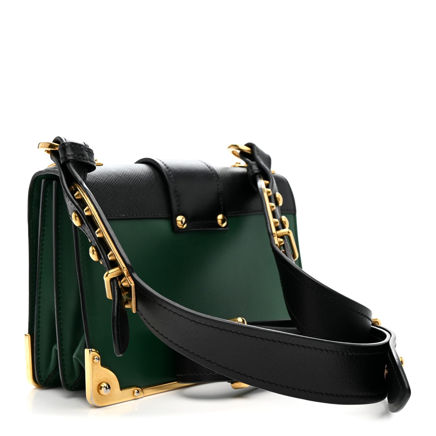 City Calf Saffiano Cahier Bag Biliardo Black