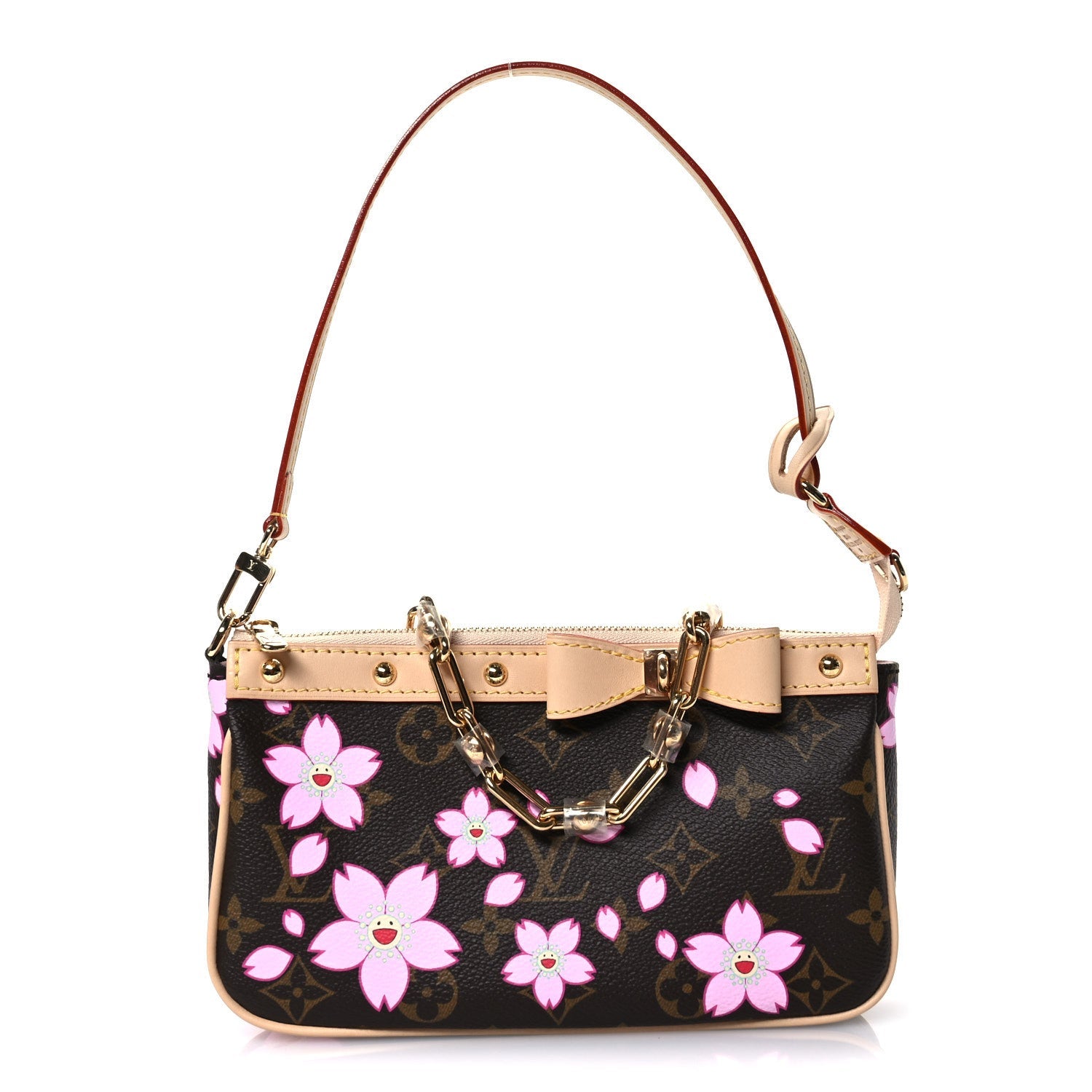 LV X TM Monogram Pochette Accessories Sakura Brown