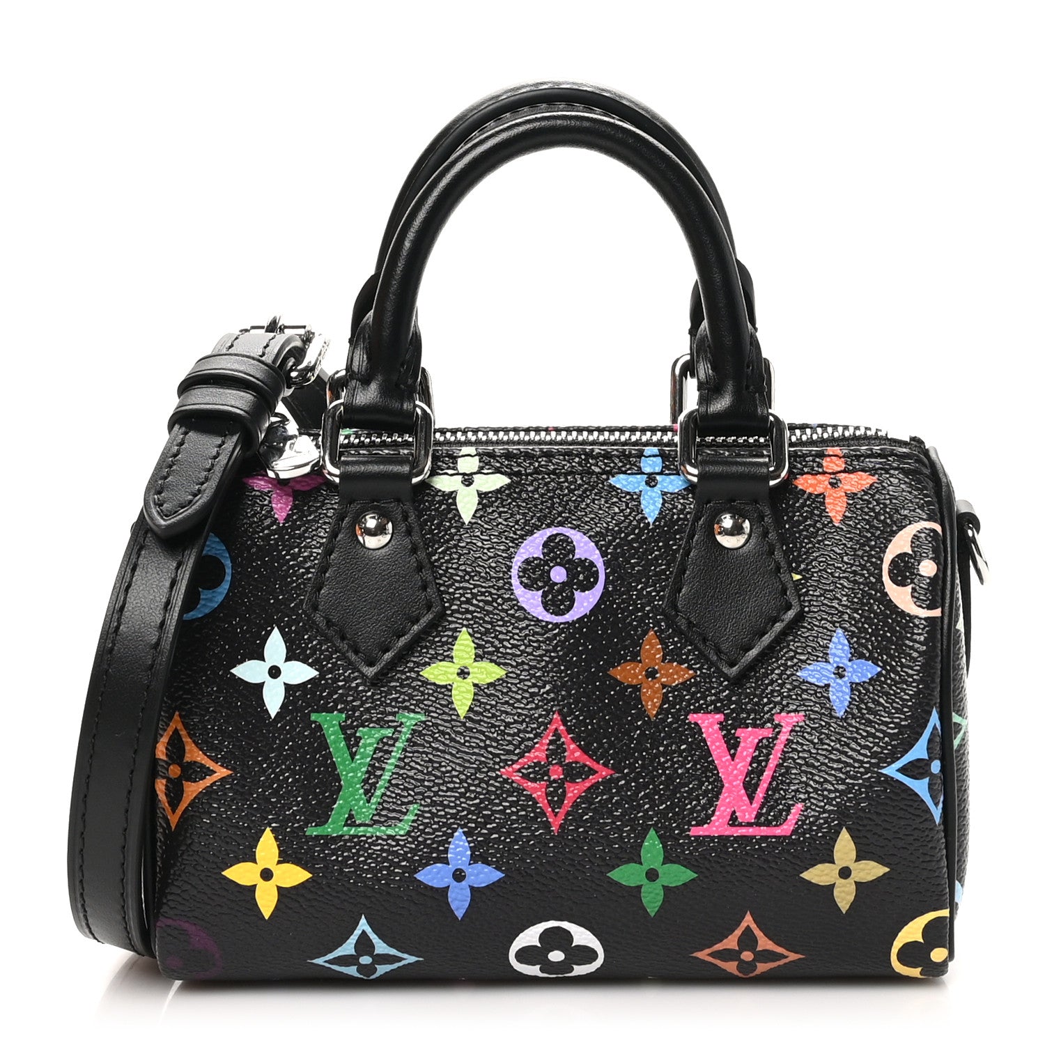 LV X TM Monogram Multicolor Nano Speedy Black