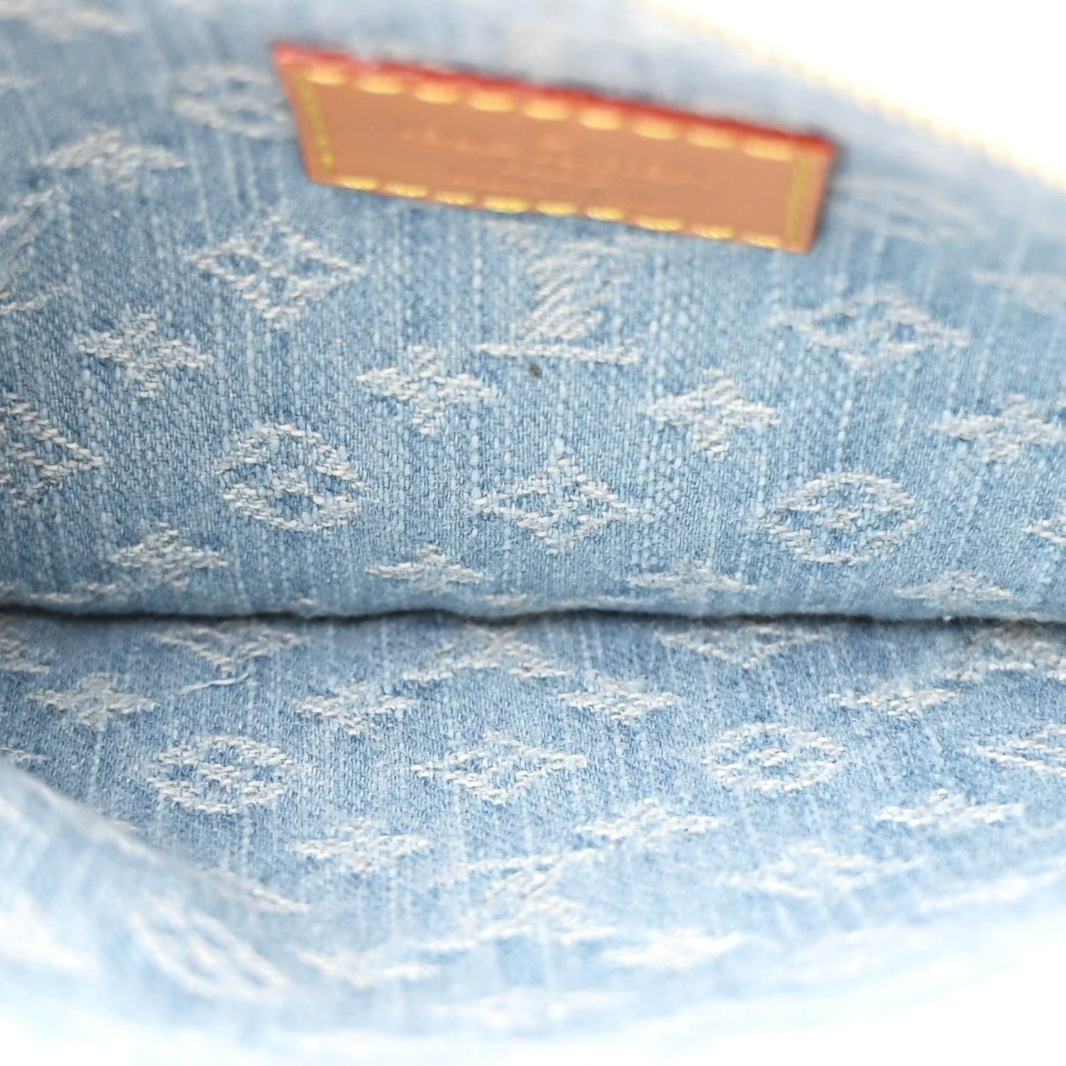 Monogram Denim CarryAll PM Sky Blue