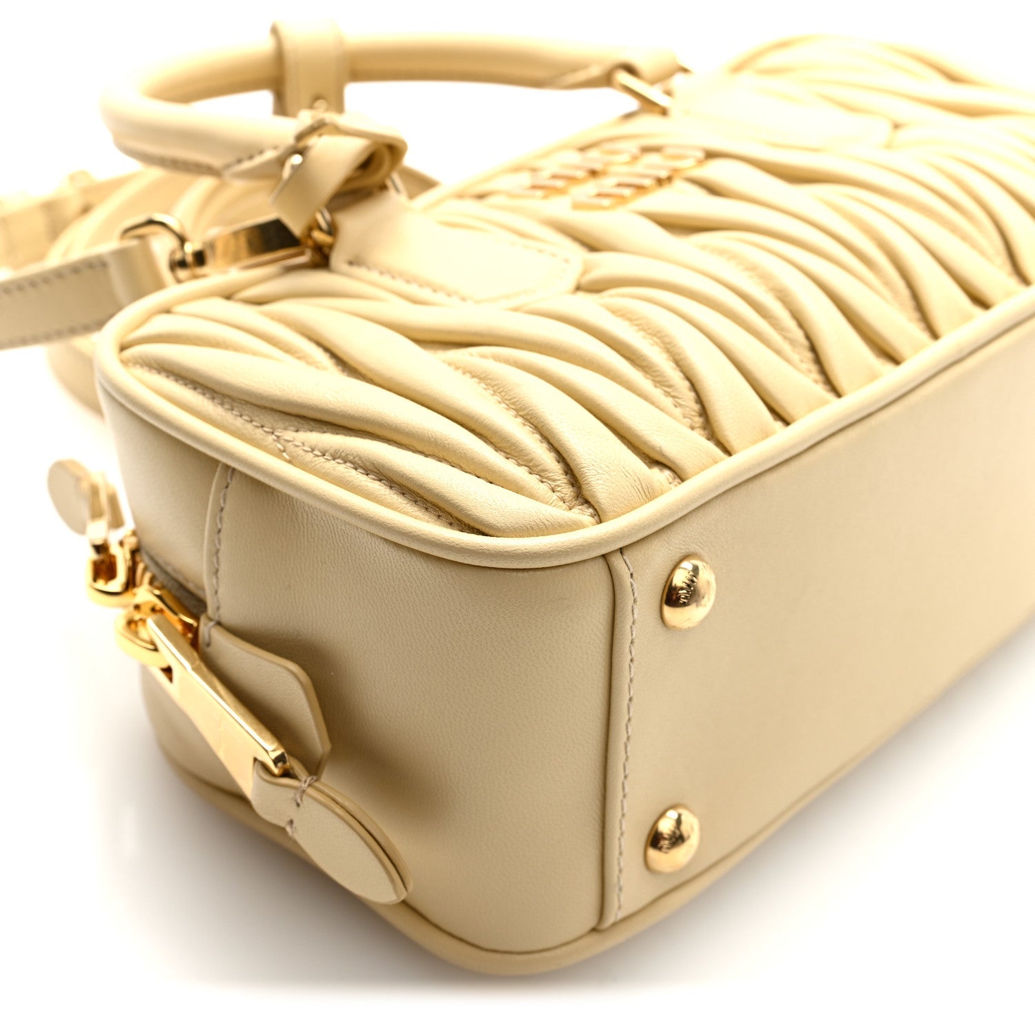 Nappa Matelasse Regular Arcadie Top Handle Bag Soia