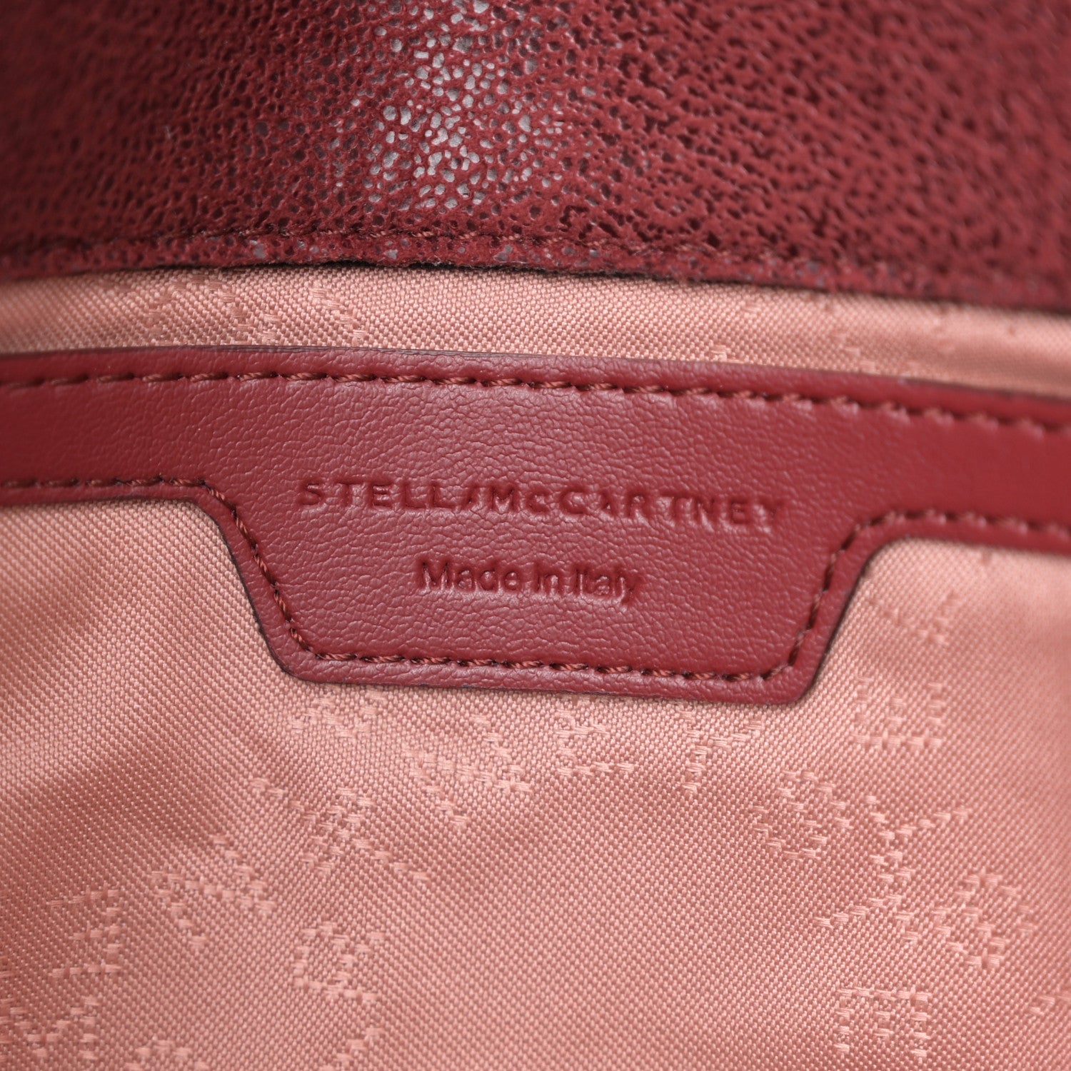 Shaggy Deer Mini Falabella Crossbody Bag Burgundy