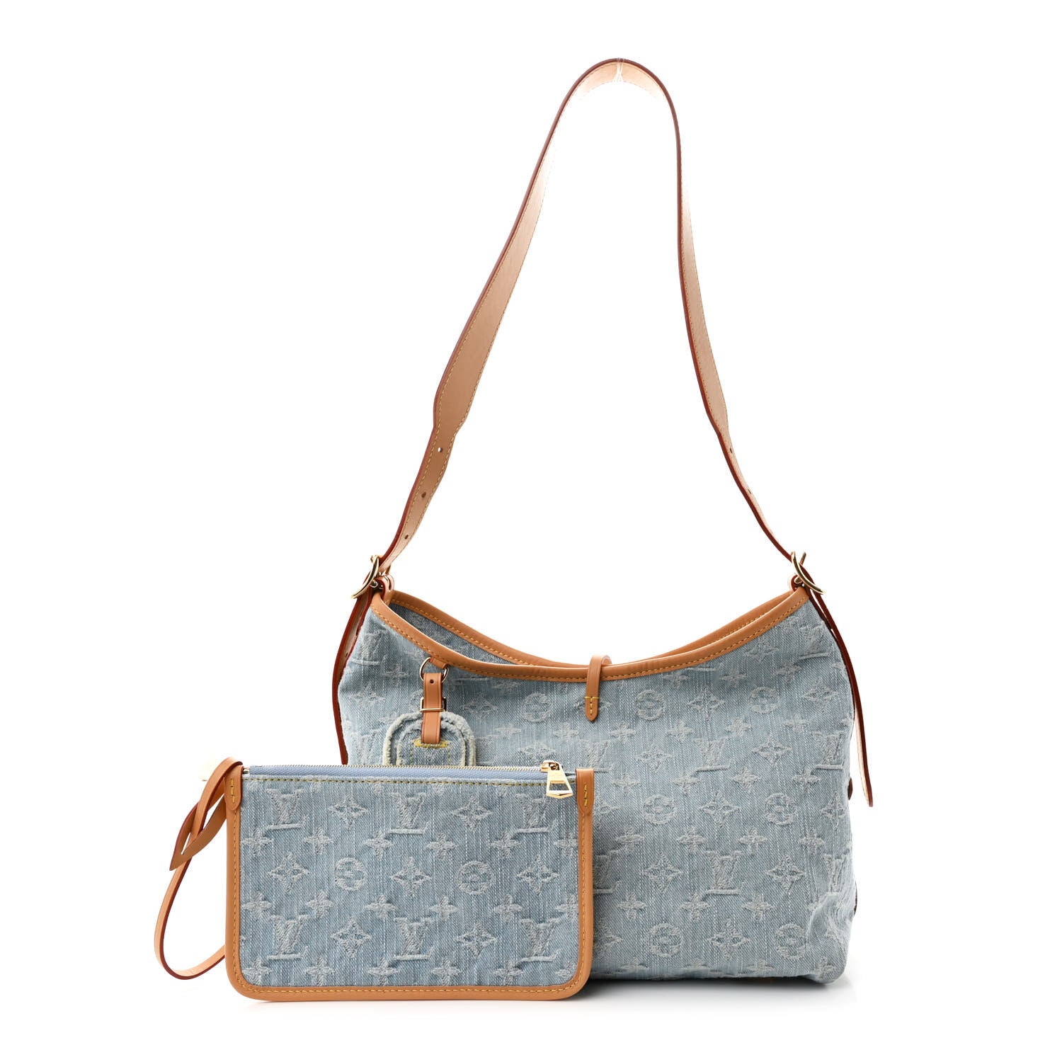 Monogram Denim CarryAll PM Sky Blue