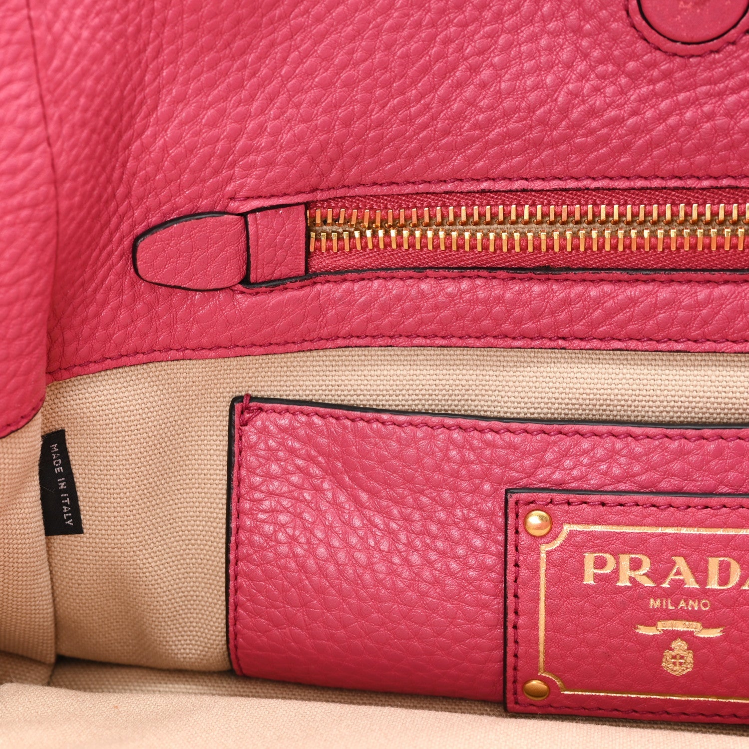 Vitello Daino Shopping Tote Peonia