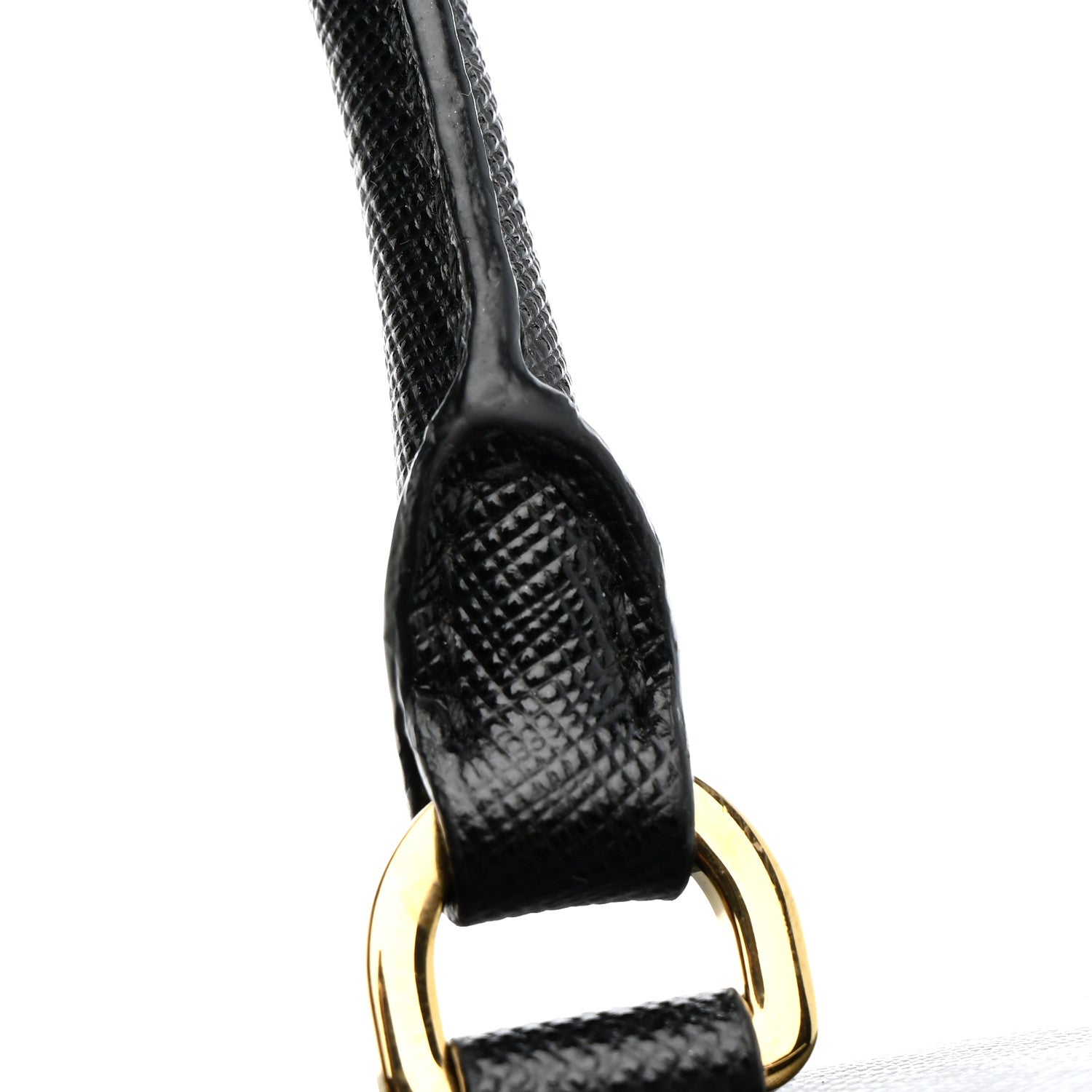 Saffiano Soft Calfskin Mini Zippered Crossbody Tote Black