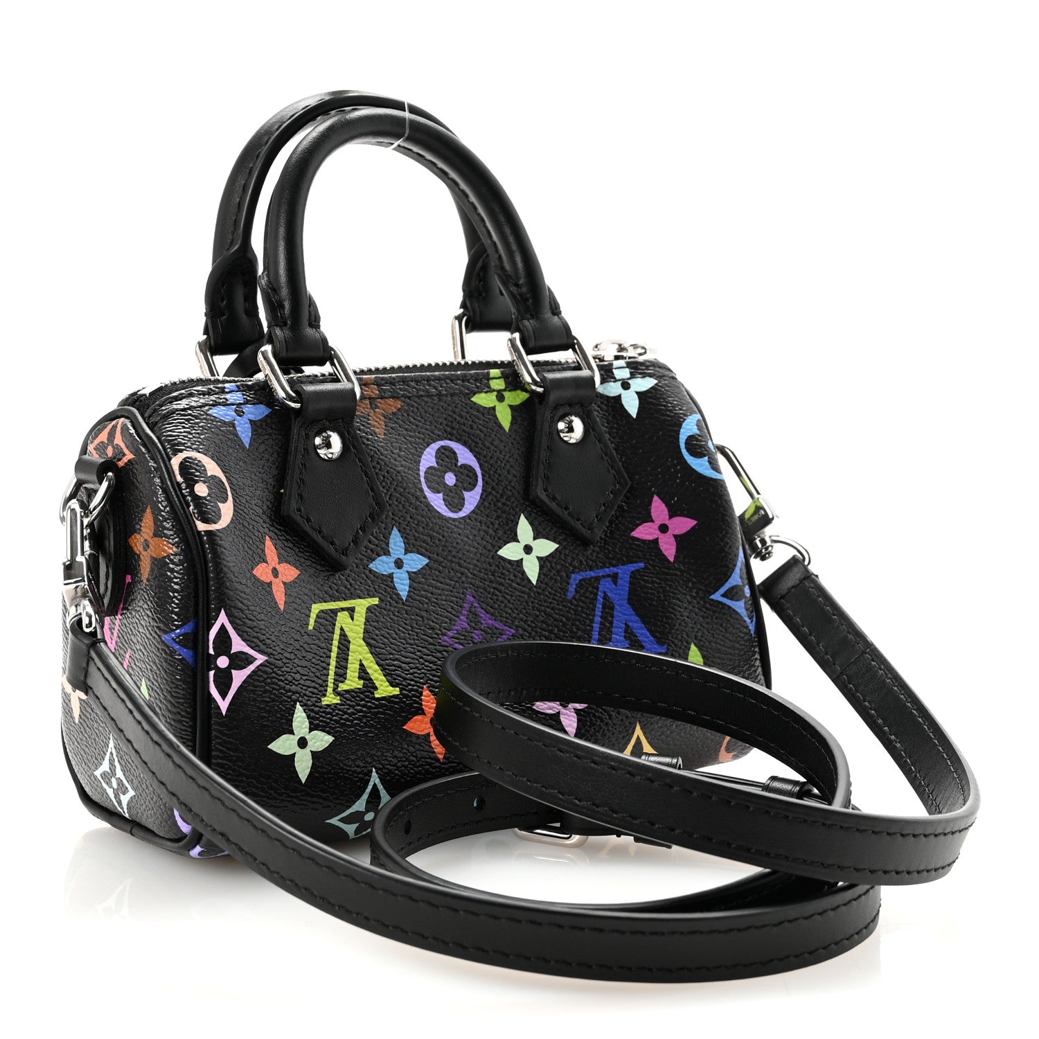 LV X TM Monogram Multicolor Nano Speedy Black