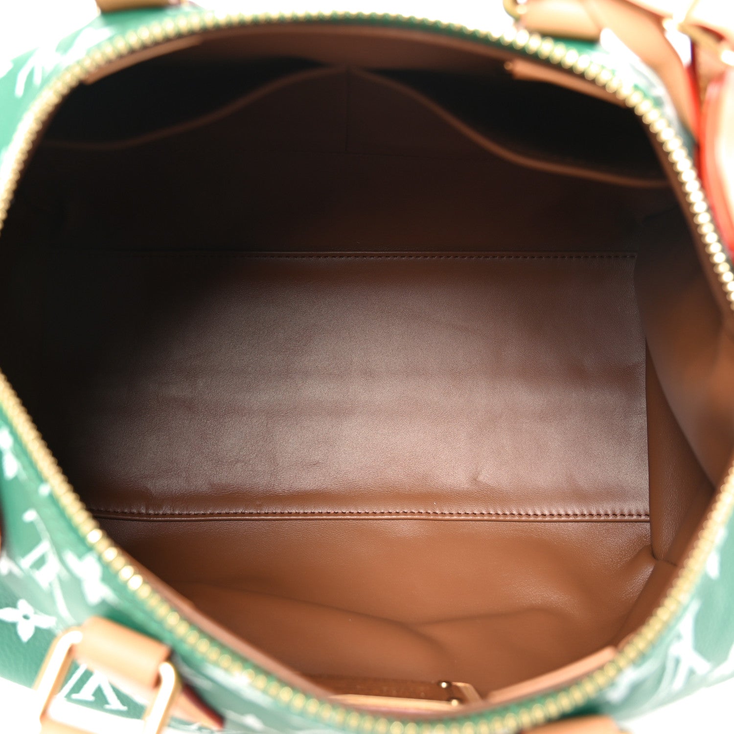 Calfskin Monogram Speedy P9 Bandouliere 30 Green