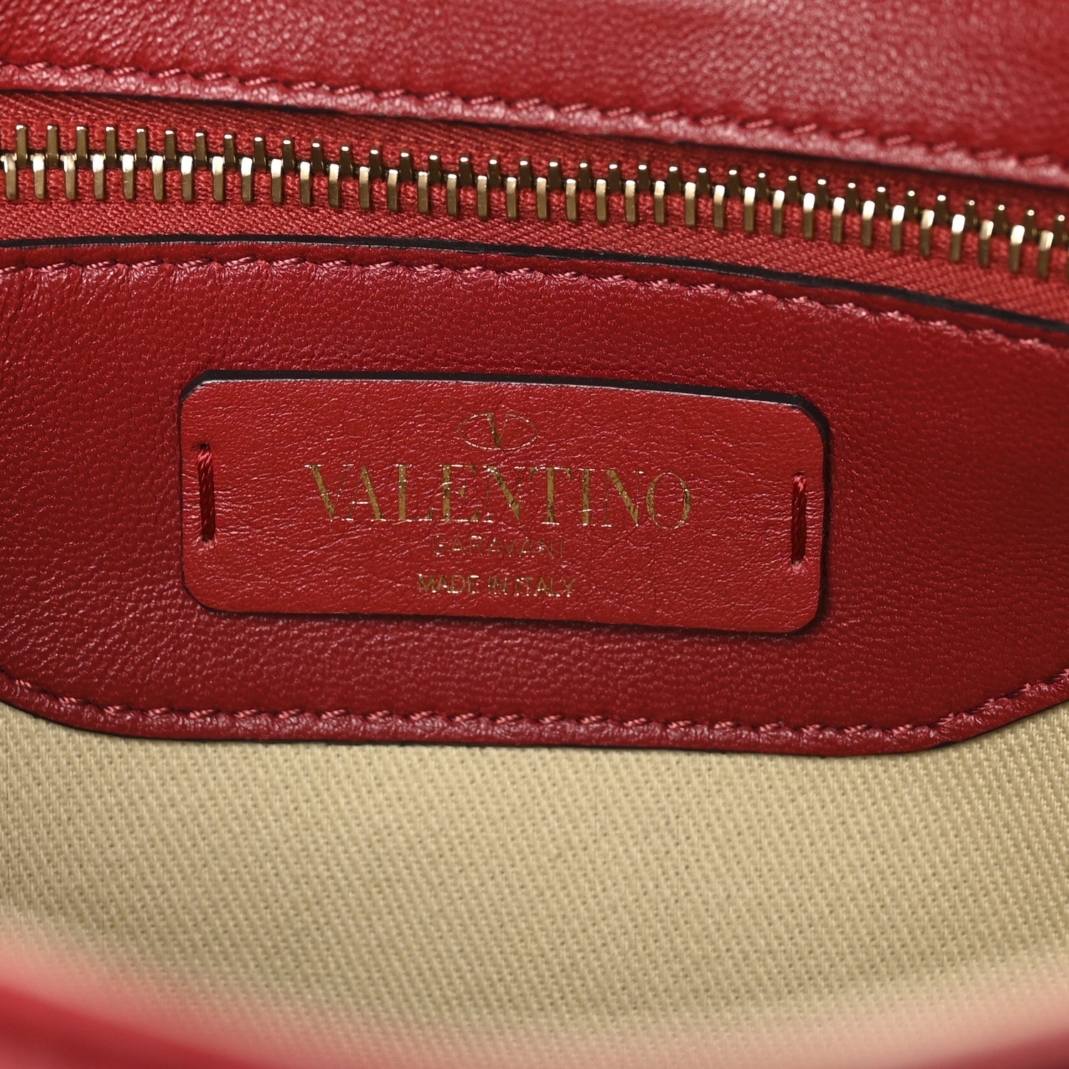 Nappa Medium Candystud Top Handle Bag Rosso Valentino