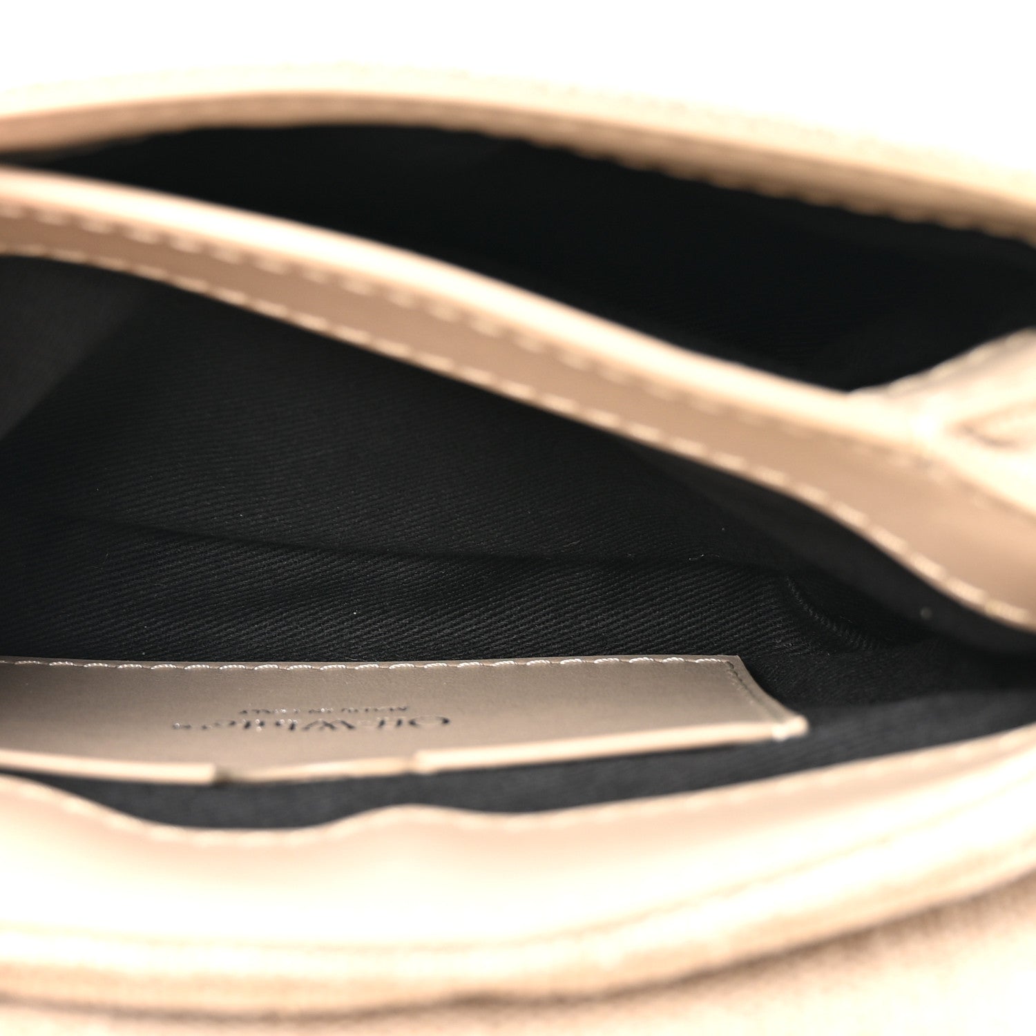 Linen Diagonal Quilted Jackhammer 17 Shoulder Bag Beige