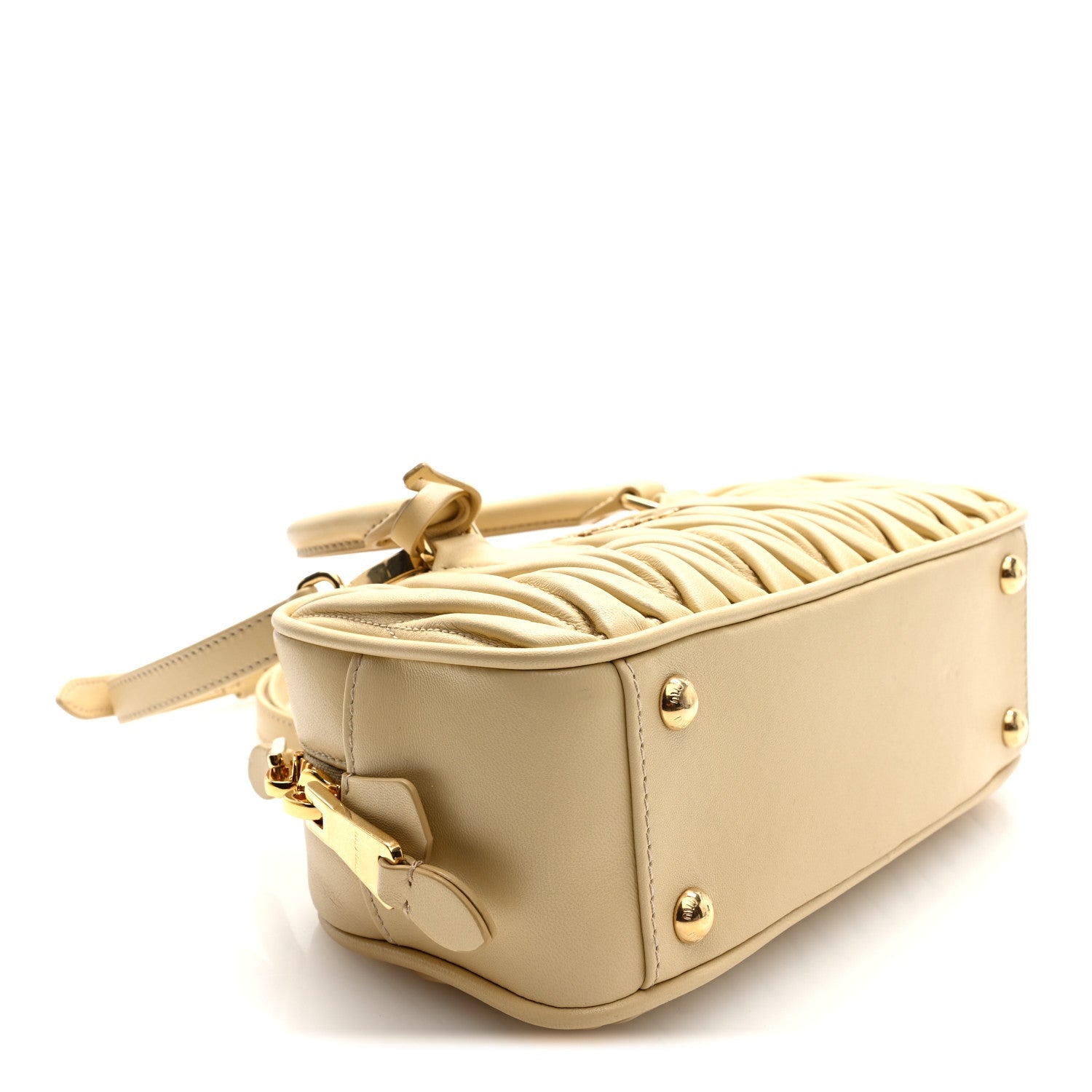 Nappa Matelasse Regular Arcadie Top Handle Bag Soia