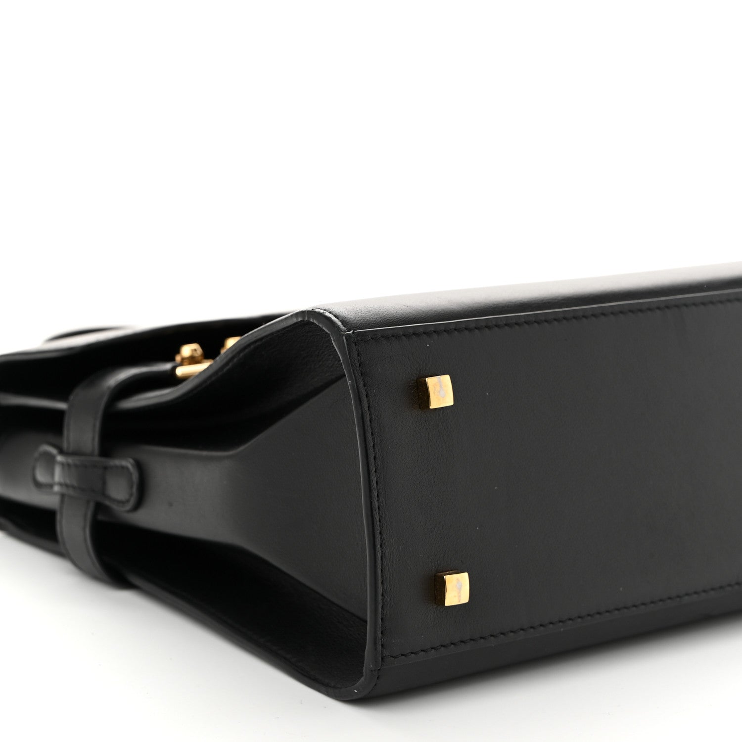 Calfskin MM Tempete Satchel Black