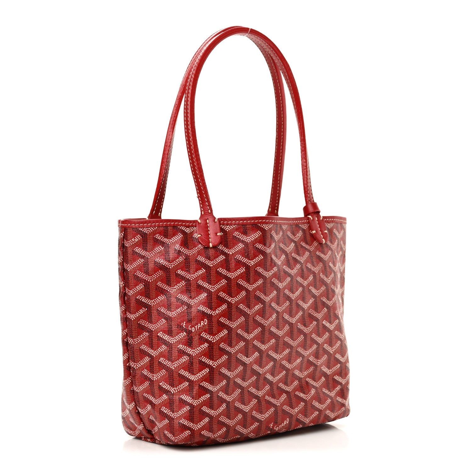 Goyardine Saint Louis Junior Jr PM Tote Red