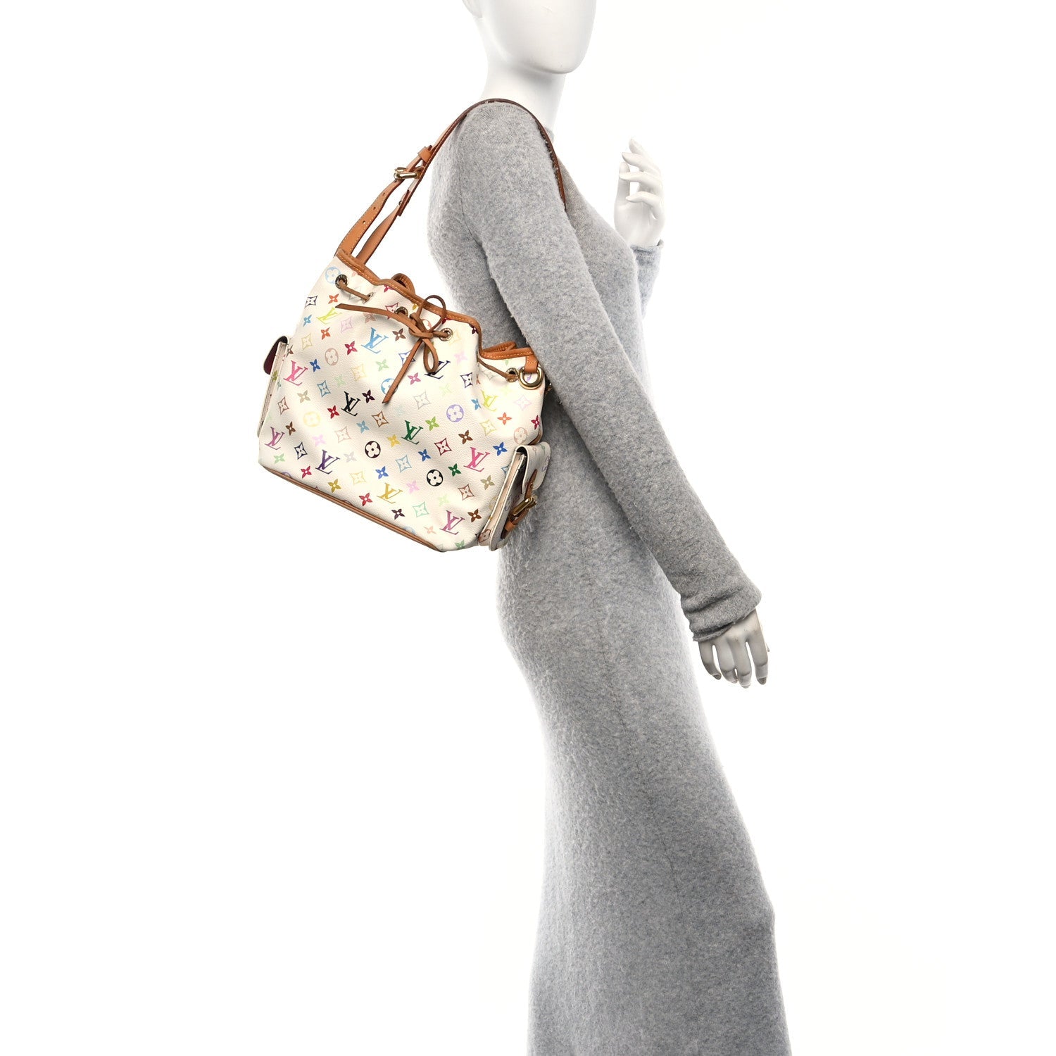 Monogram Multicolor Petit Noe White