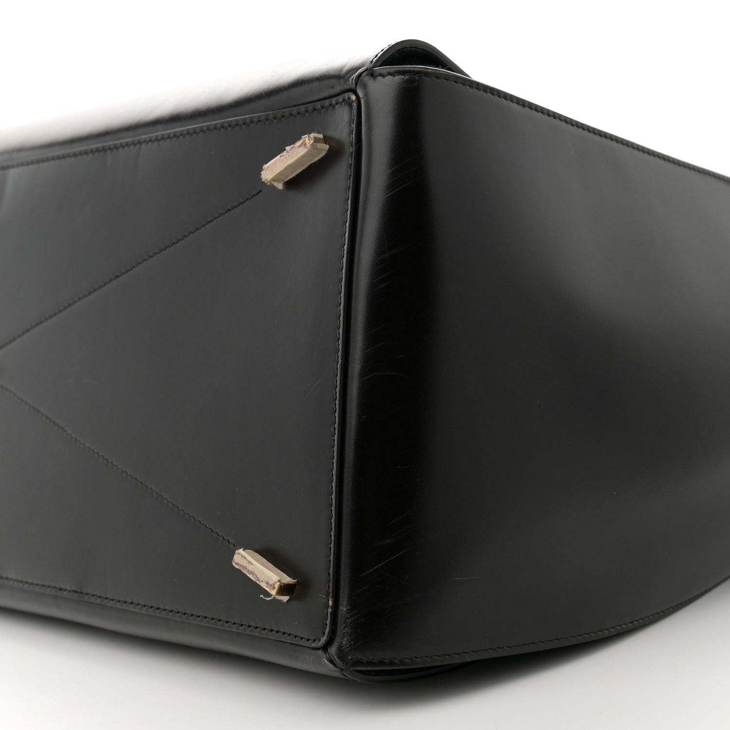 Brushed Off Calfskin XL Gancini Buckles Tote Bag Black