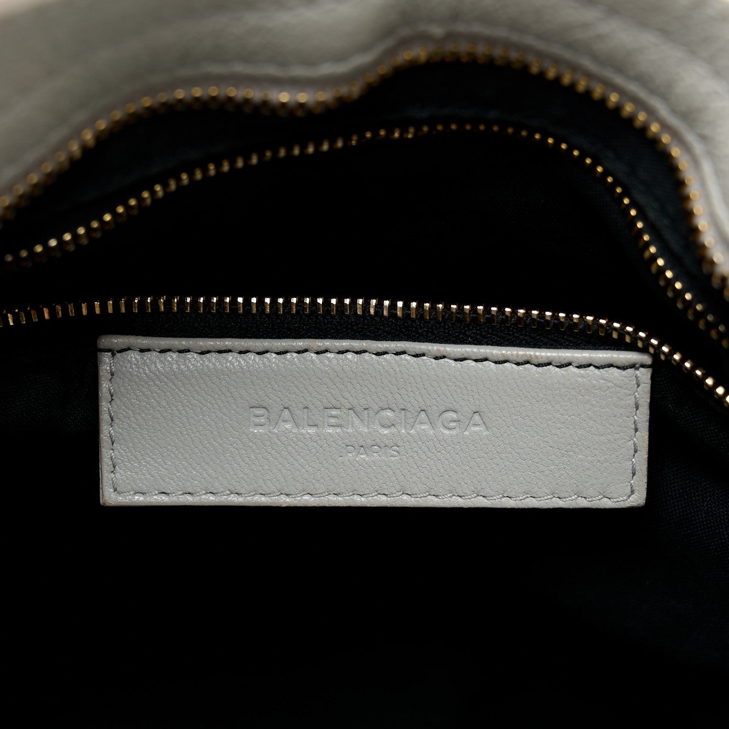 Chevre Gold Metallic Edge Hardware City Gris Glace