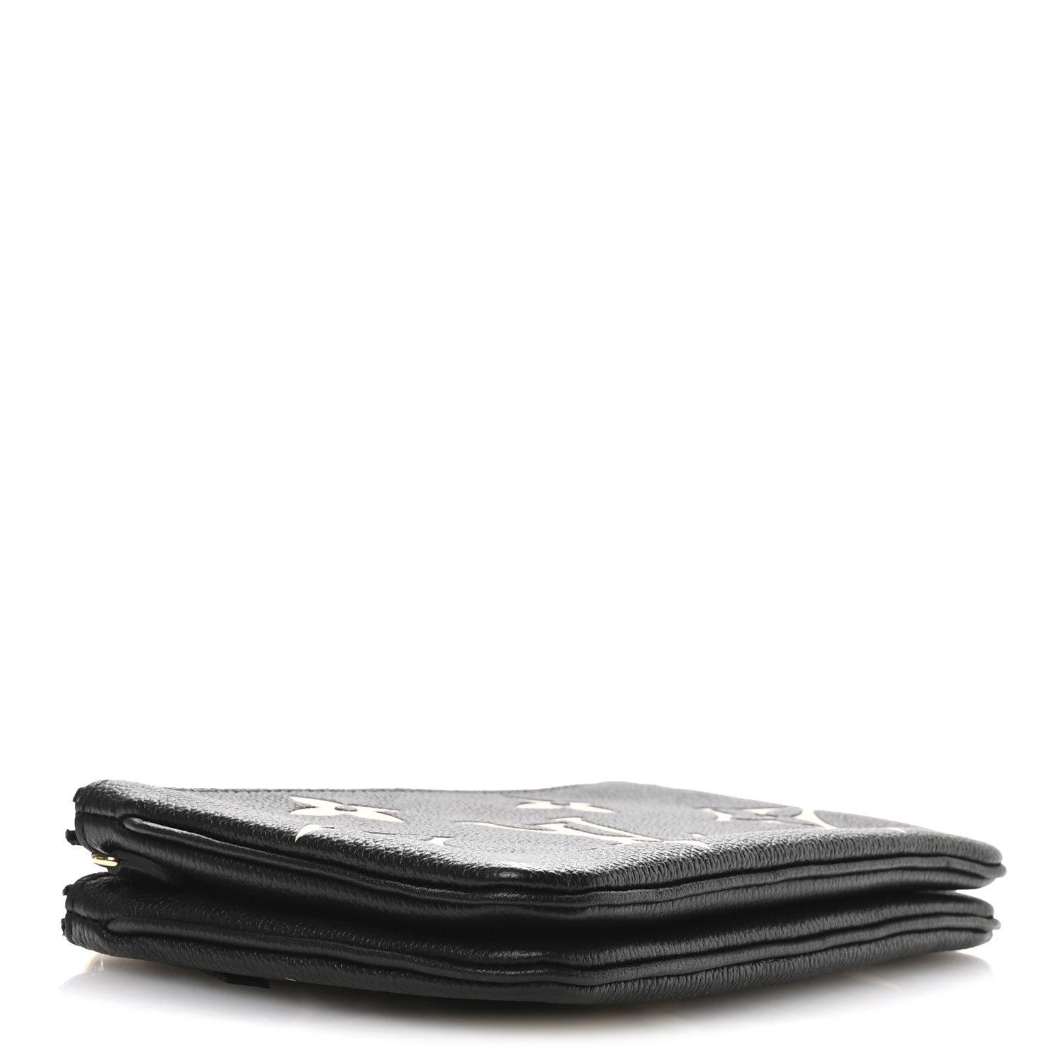 Empreinte Monogram Giant Double Zip Pochette Black Cream
