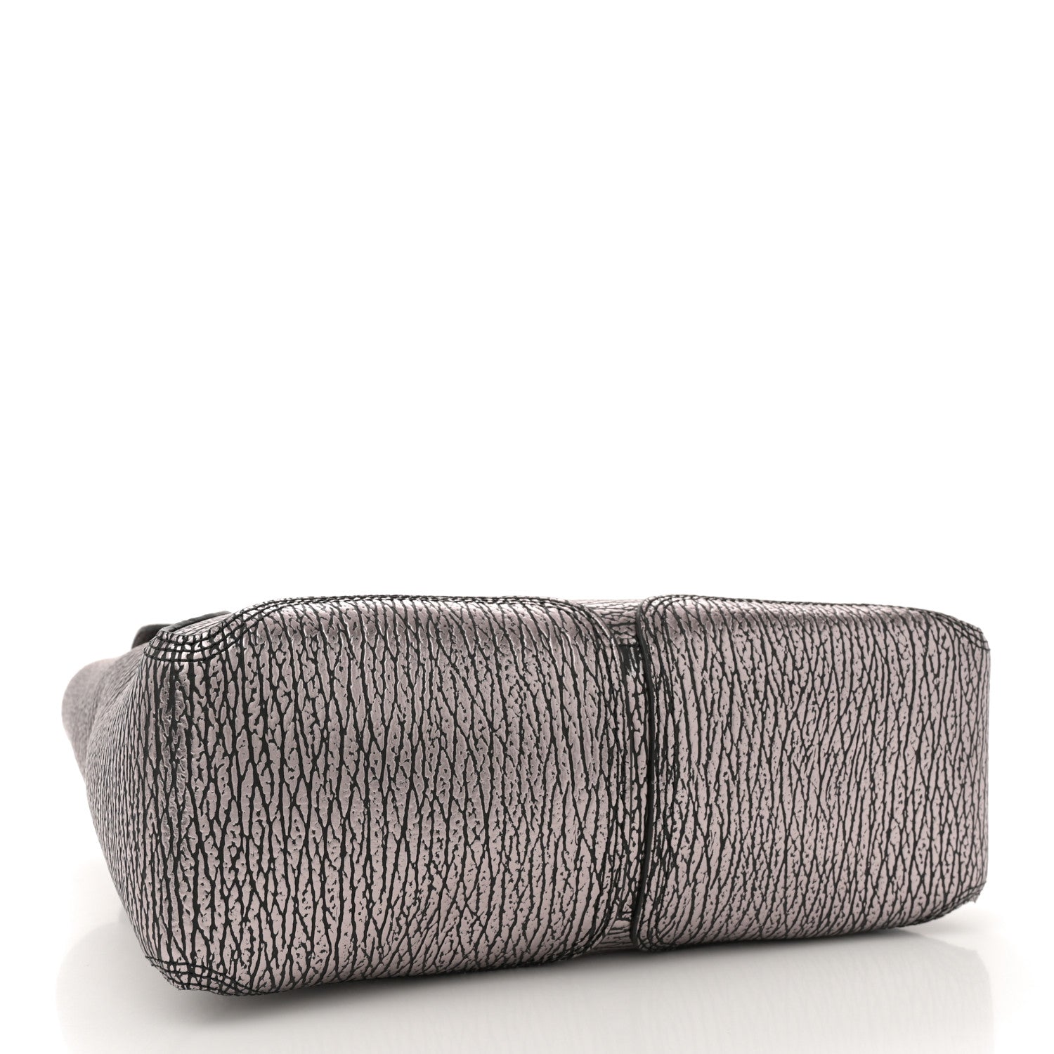 Metallic Textured Calfskin Pashli Backpack Black Mauve