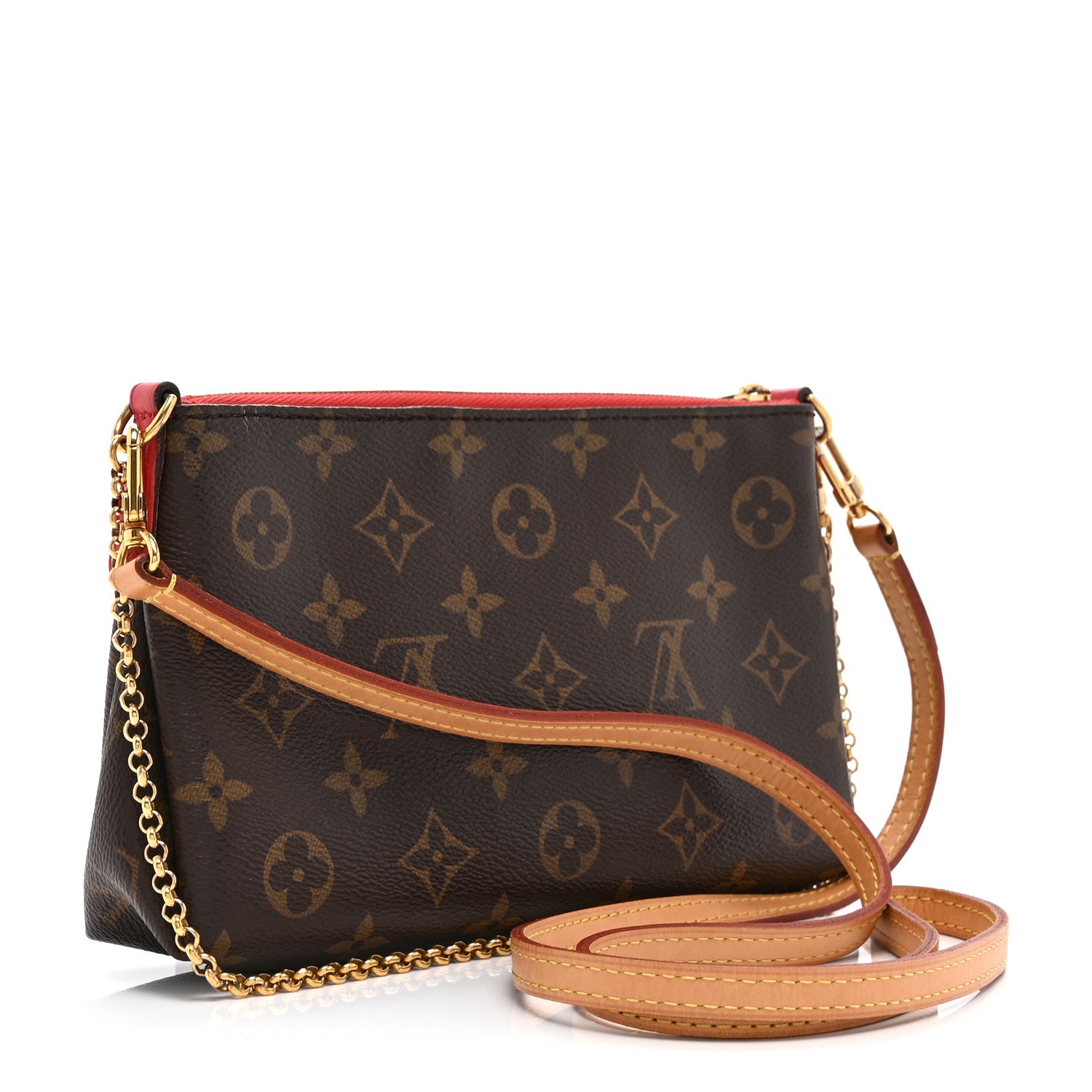 Monogram Pallas Clutch Poppy