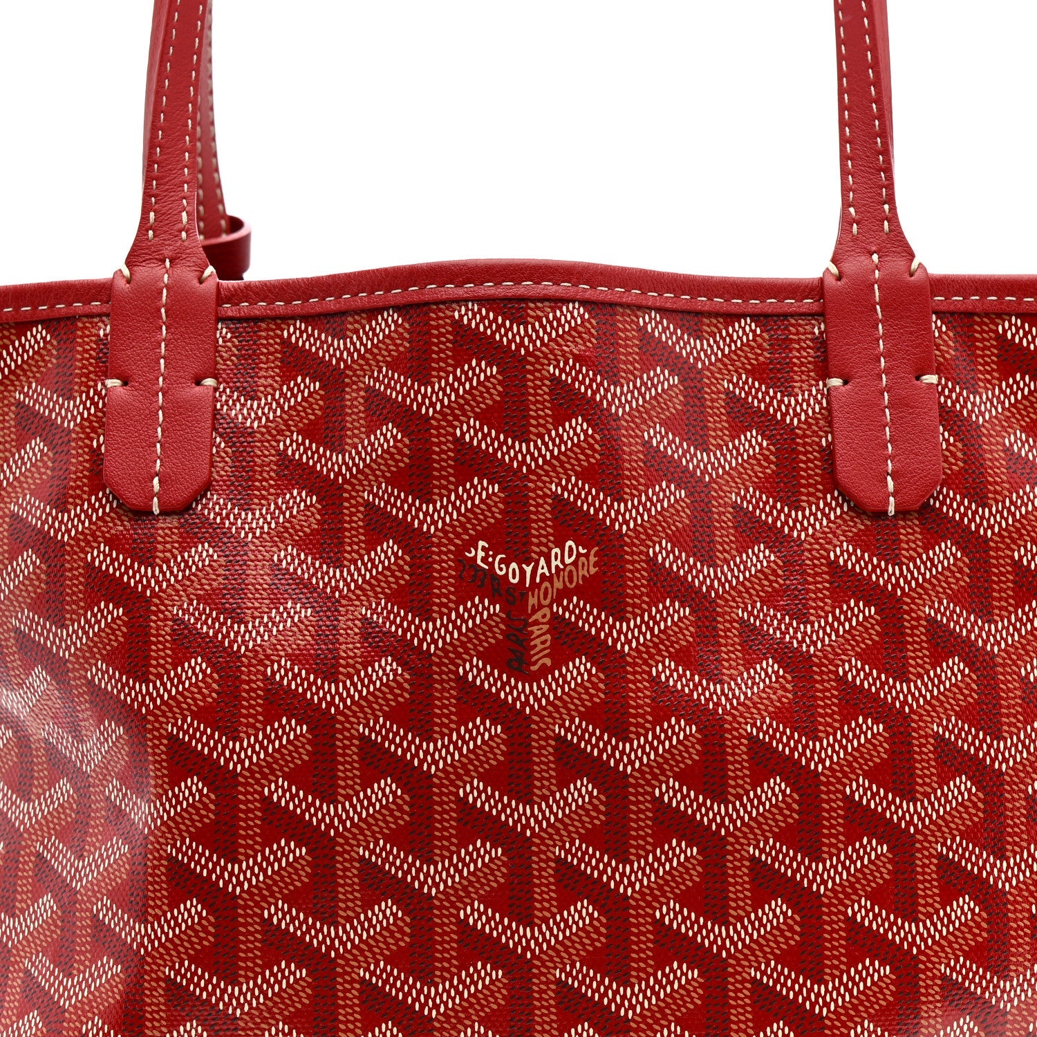 Goyardine Reversible Mini Anjou Red