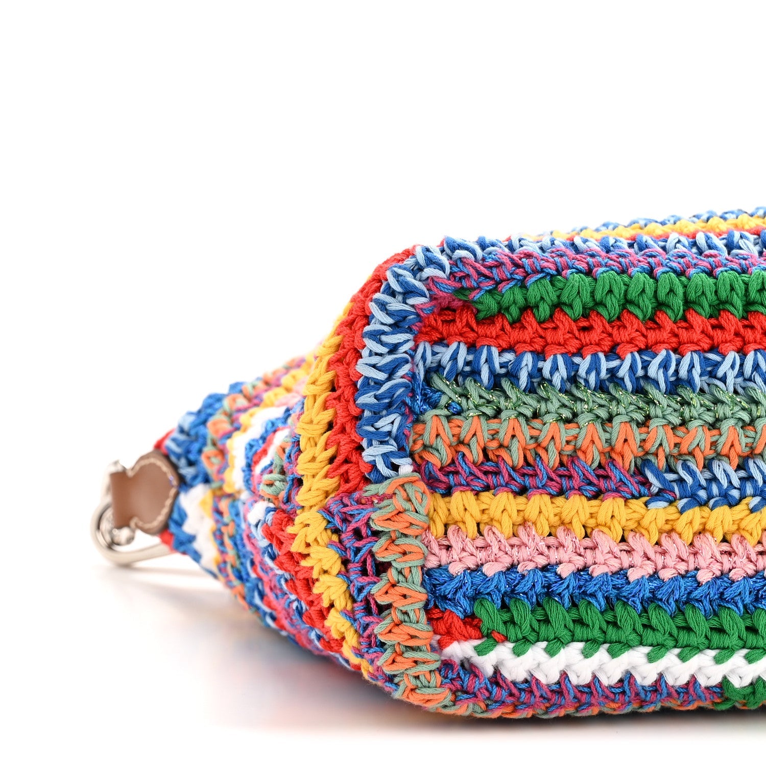 Fabric Crochet Pouch Multicolor