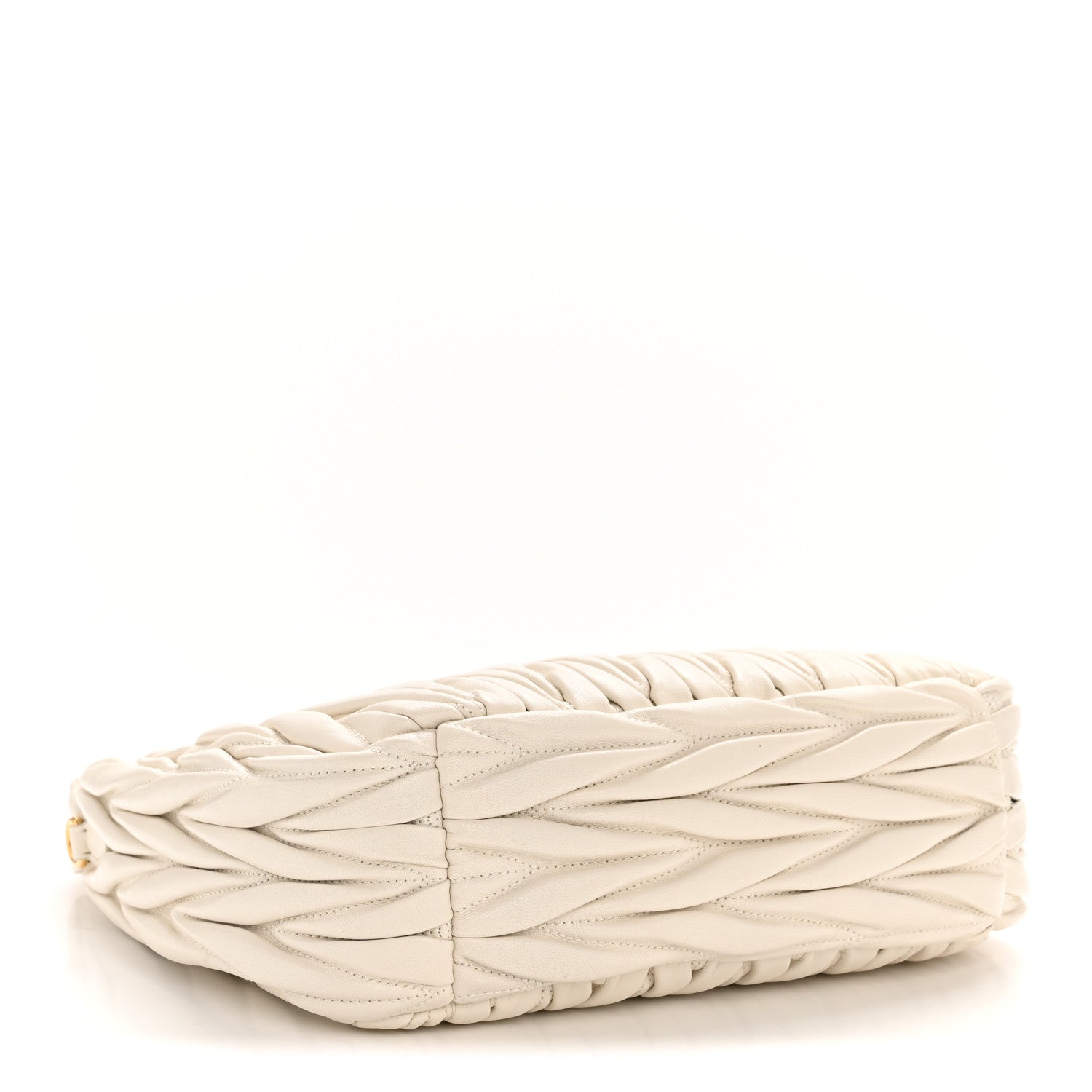 Nappa Matelasse Regular Wander Hobo White