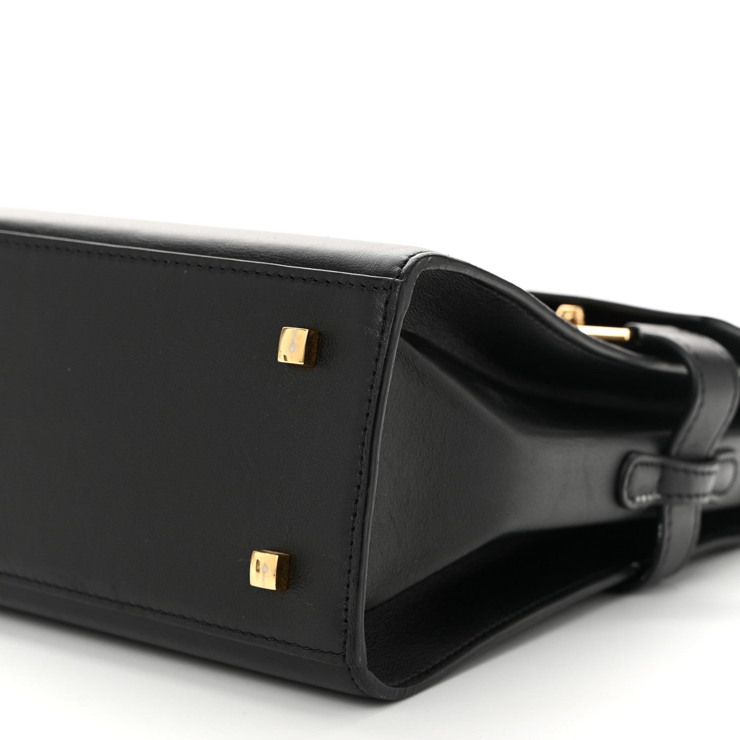 Calfskin MM Tempete Satchel Black