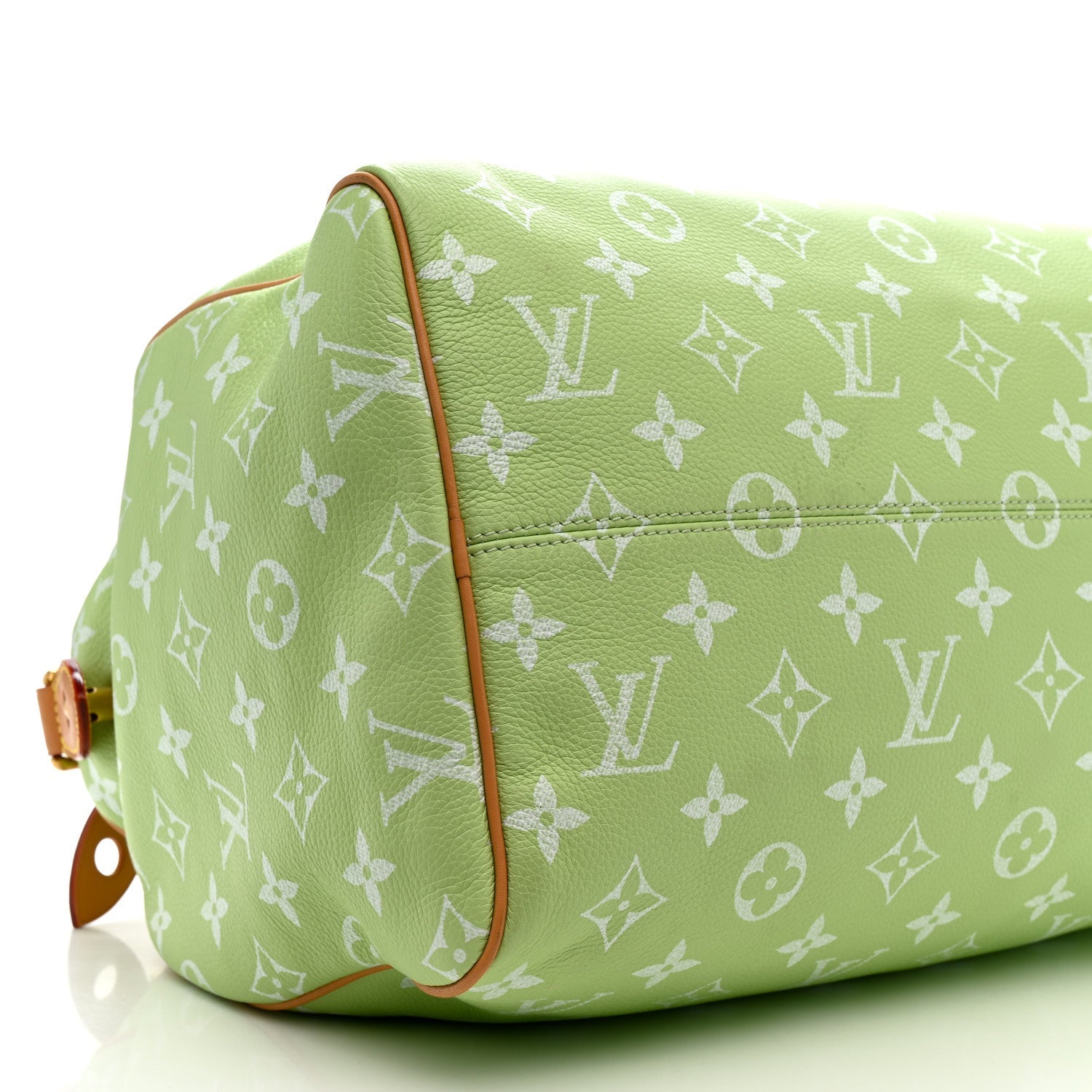 Calfskin Monogram Speedy P9 Bandouliere 40 Frozen Lime