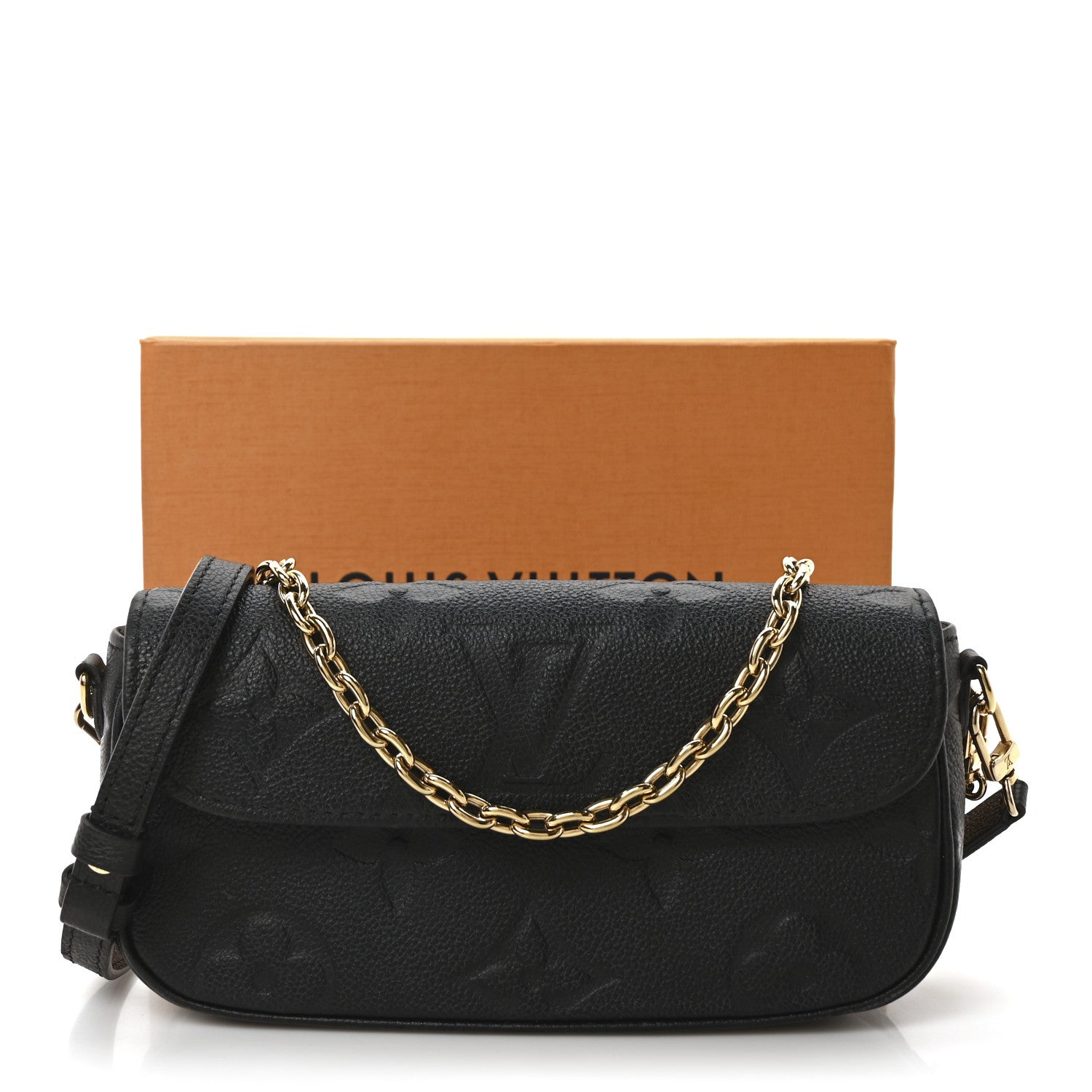 Empreinte Monogram Giant Ivy Wallet On Chain Black