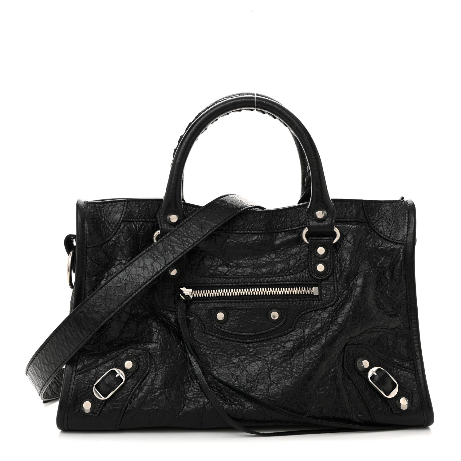 Agneau Arena Storico Silver Hardware Small Le City Black