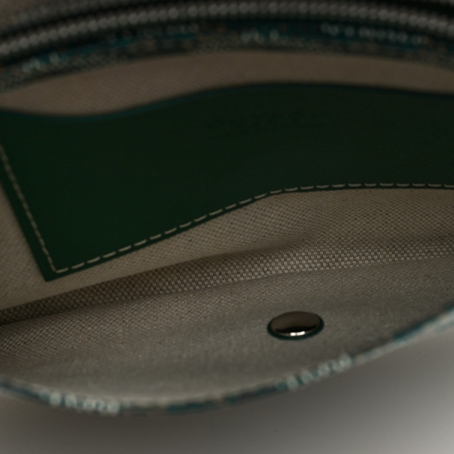 Goyardine Plumet Wallet Clutch Green