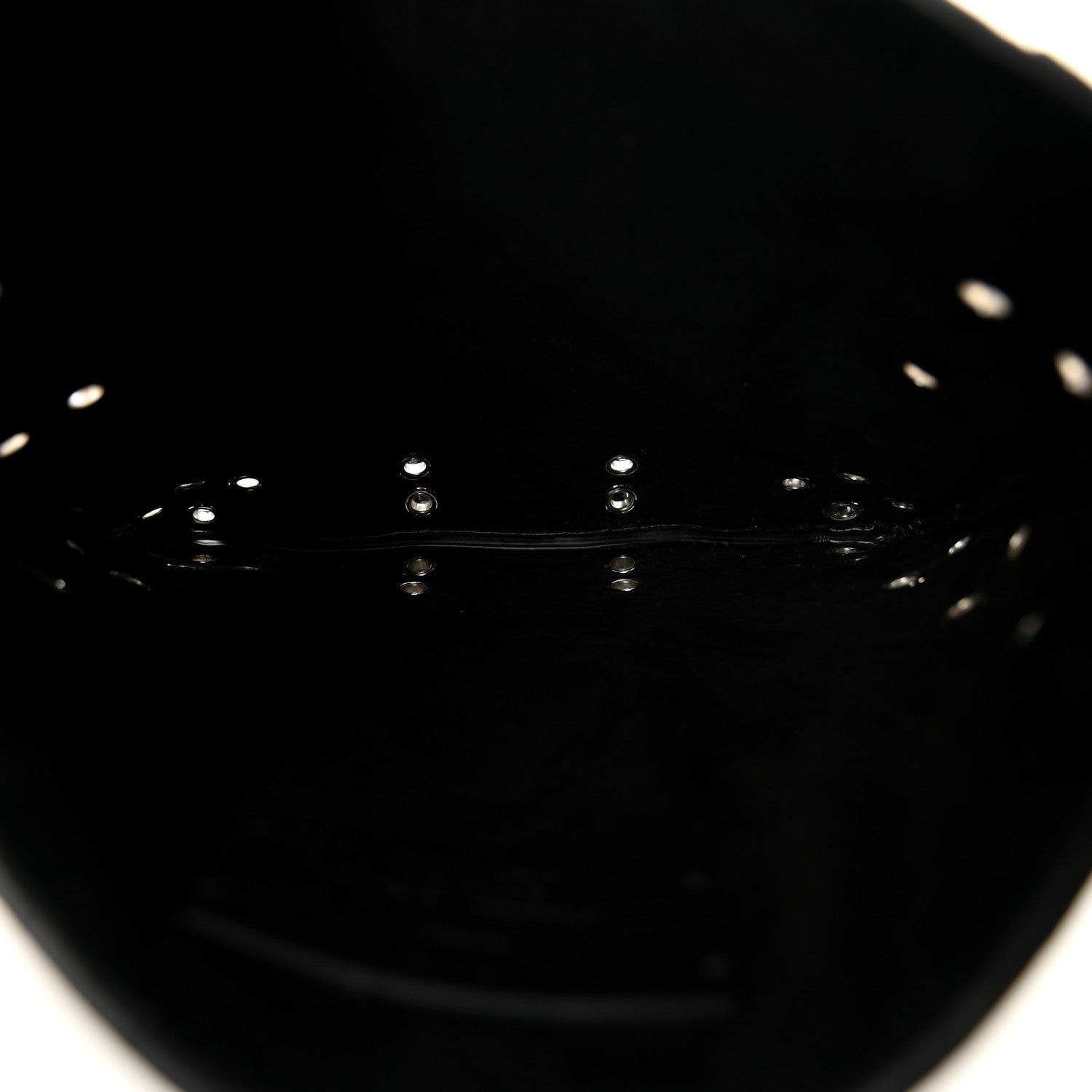 Grained Calfskin Studded Nellcote Fringe Shoulder Bag Black