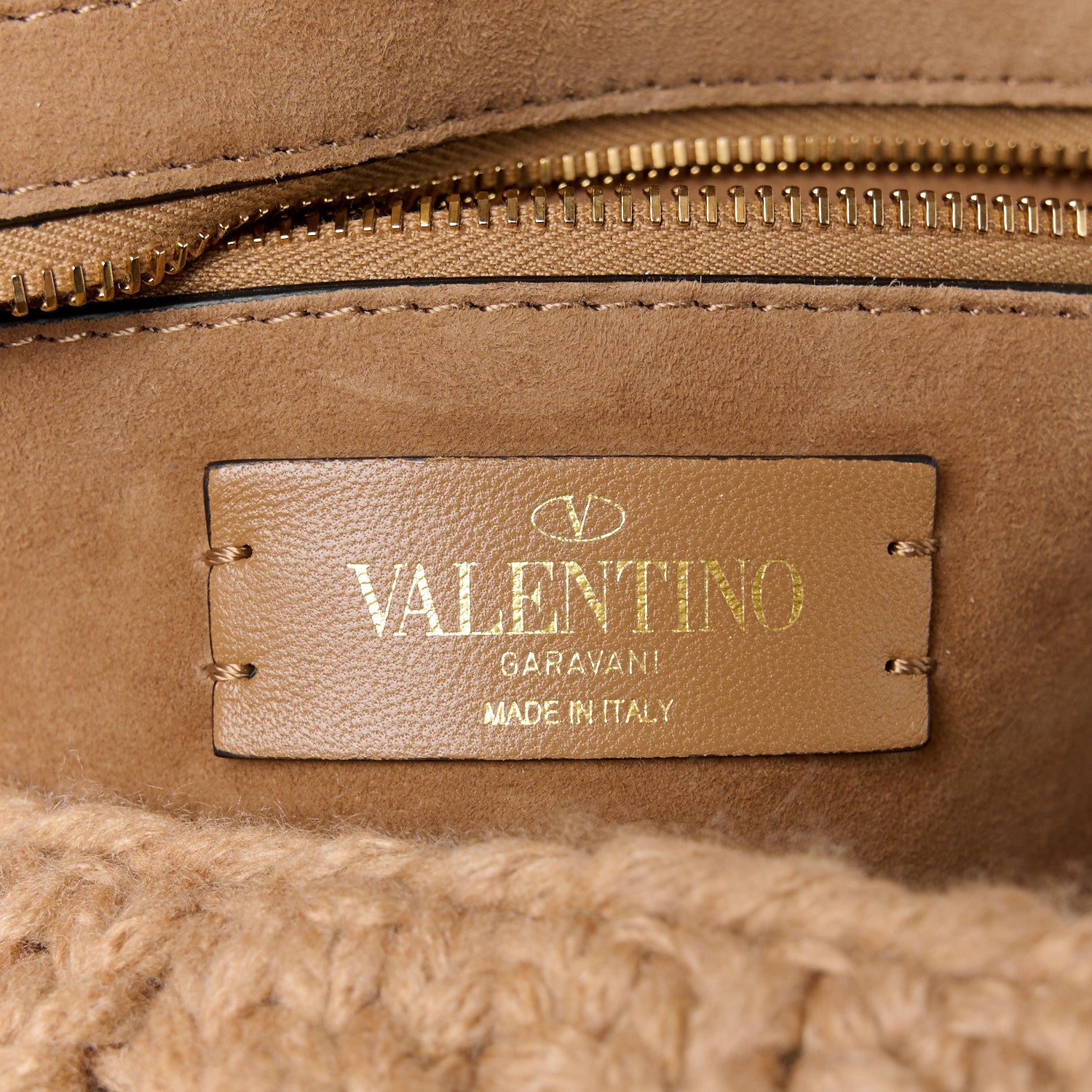 Cashmere Large Roman Stud Shoulder Bag Saddle Brown