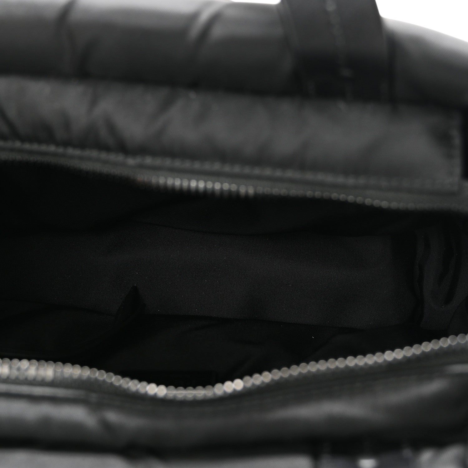 Tessuto Nylon Soft Padded Small Shopping Tote Black