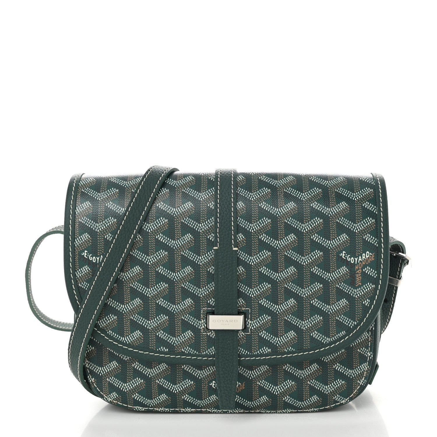 Goyardine Belvedere II PM Messenger Bag Green
